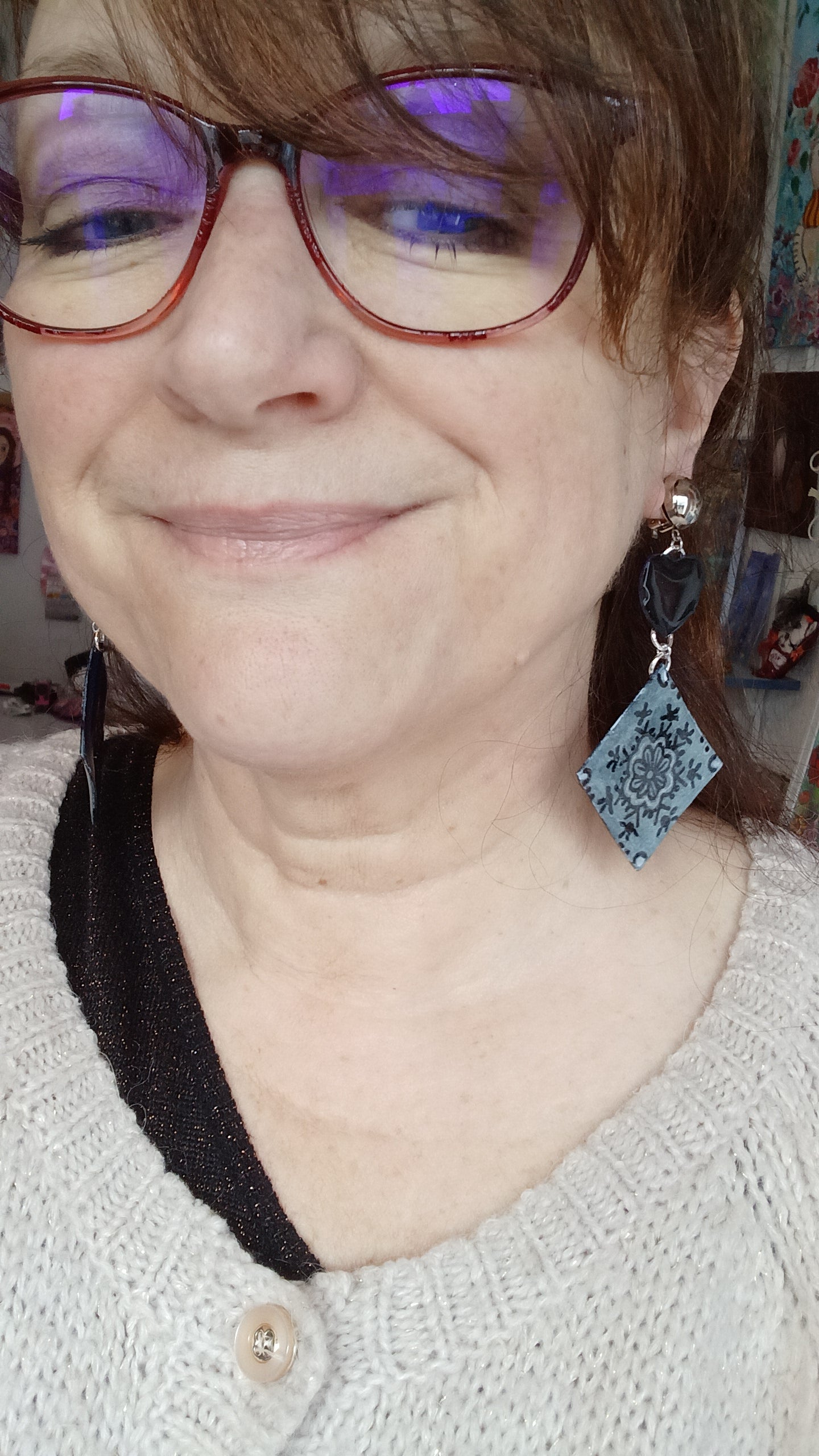 Boucles fleurs et cœurs