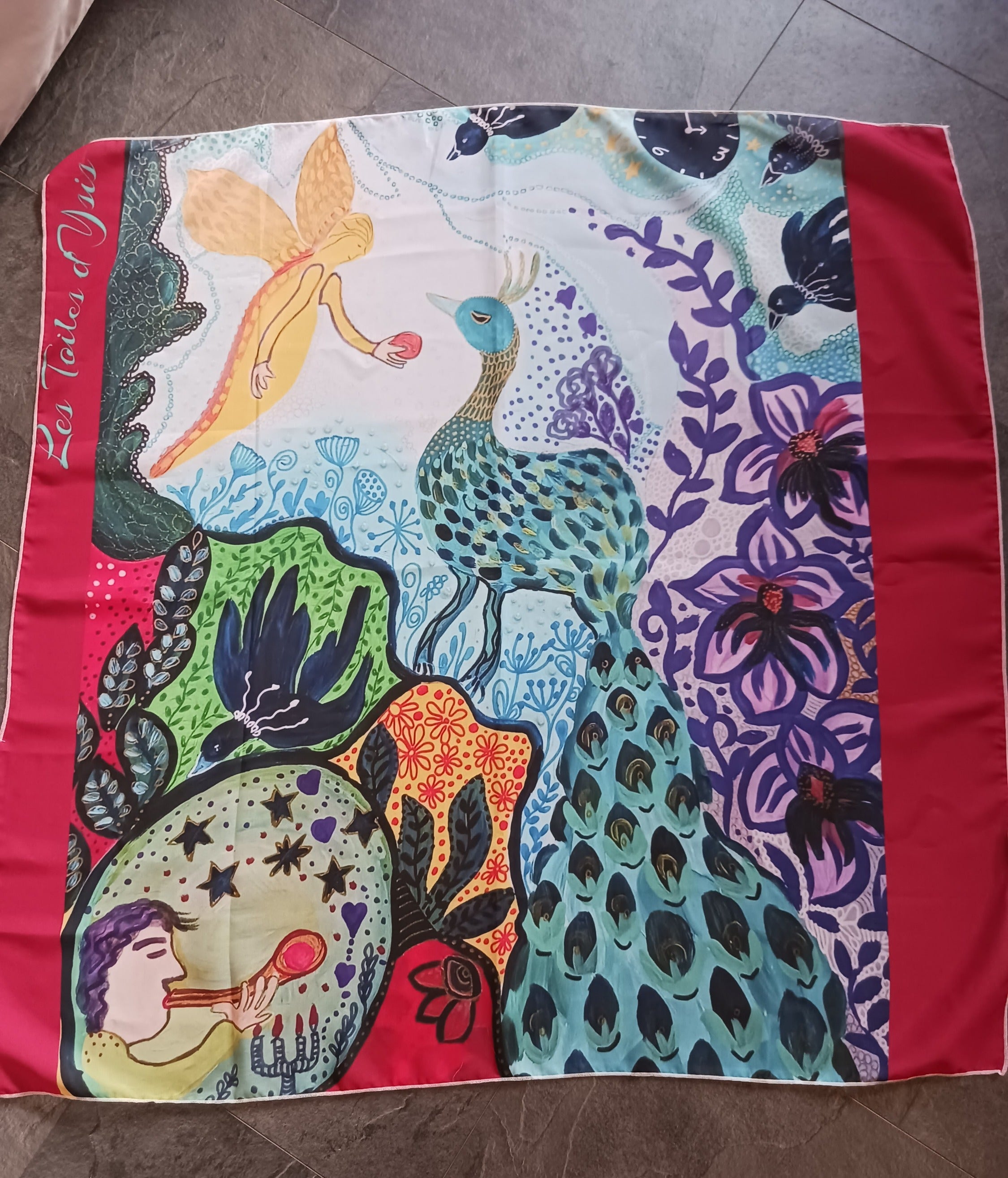 Foulard Offrande au dieu paon