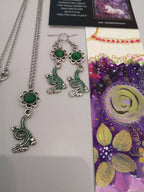 Parure Dragon féerique verte