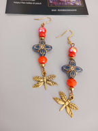 Boucles Spiritualité "orange bleue"