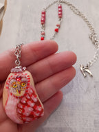 Collier Galet chouette