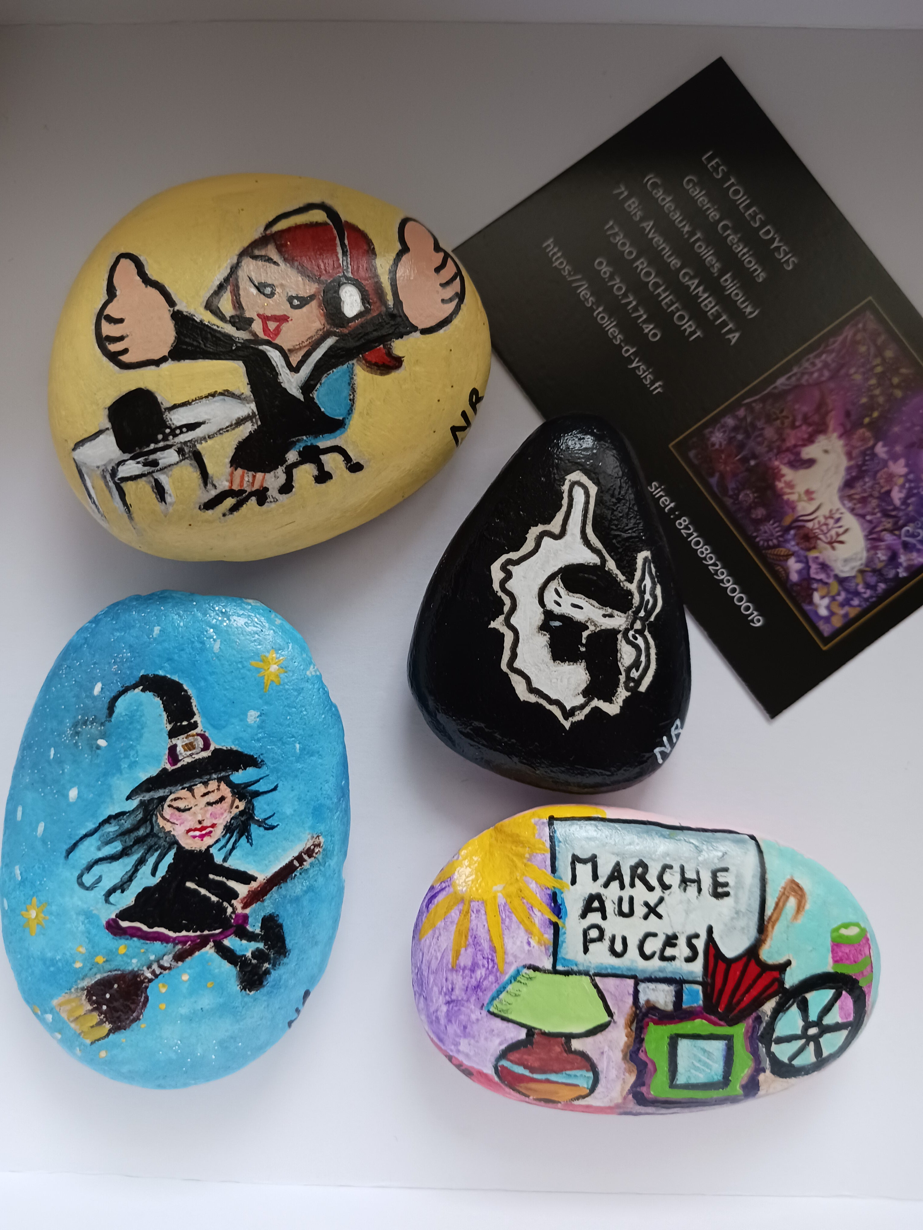 Commande spéciale de Galets à thèmes