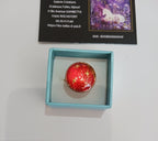 Bague "Red cosmos"