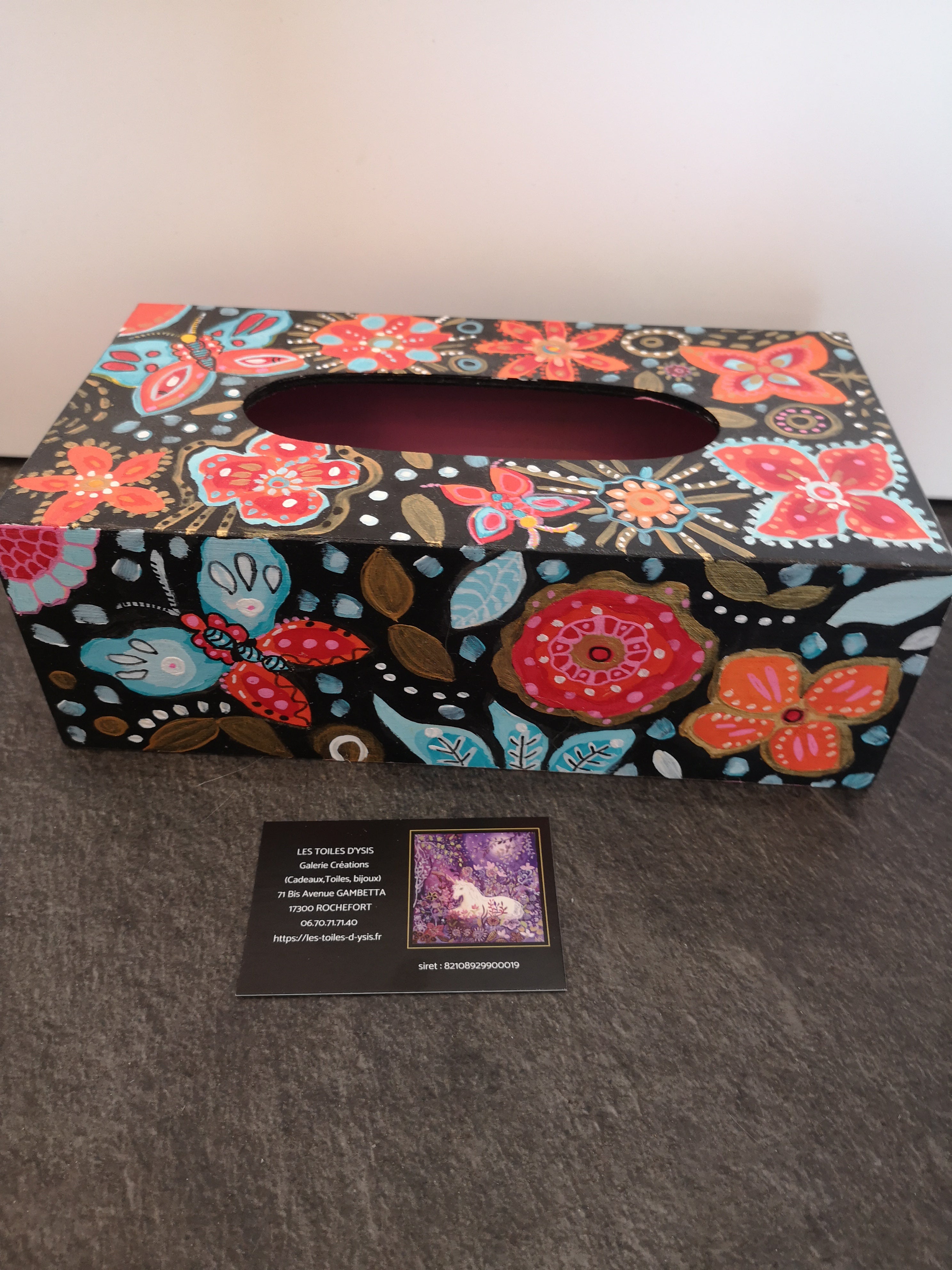 Folkart fleurs et papillons