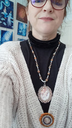 Collier brume céleste