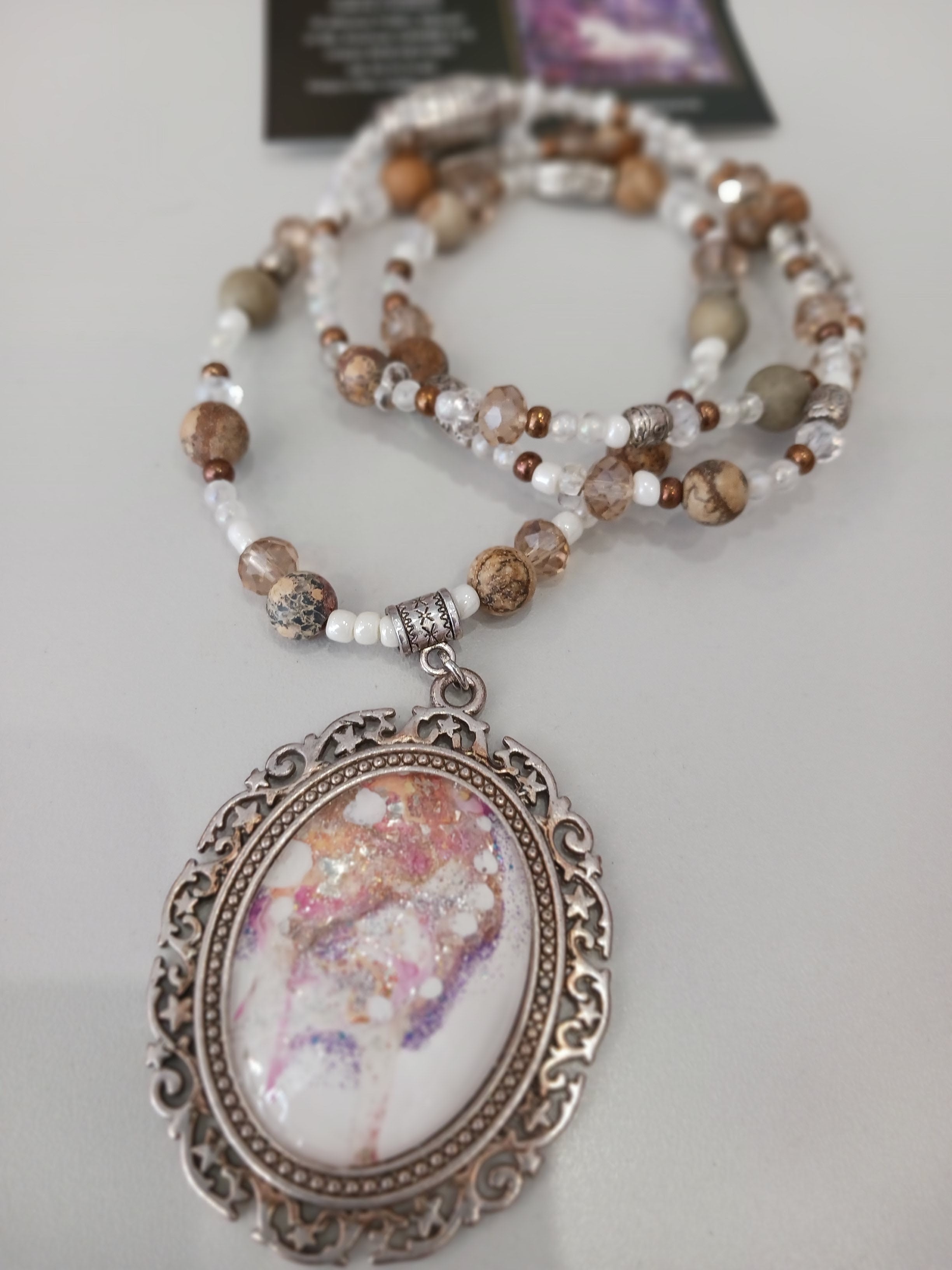 Collier brume céleste