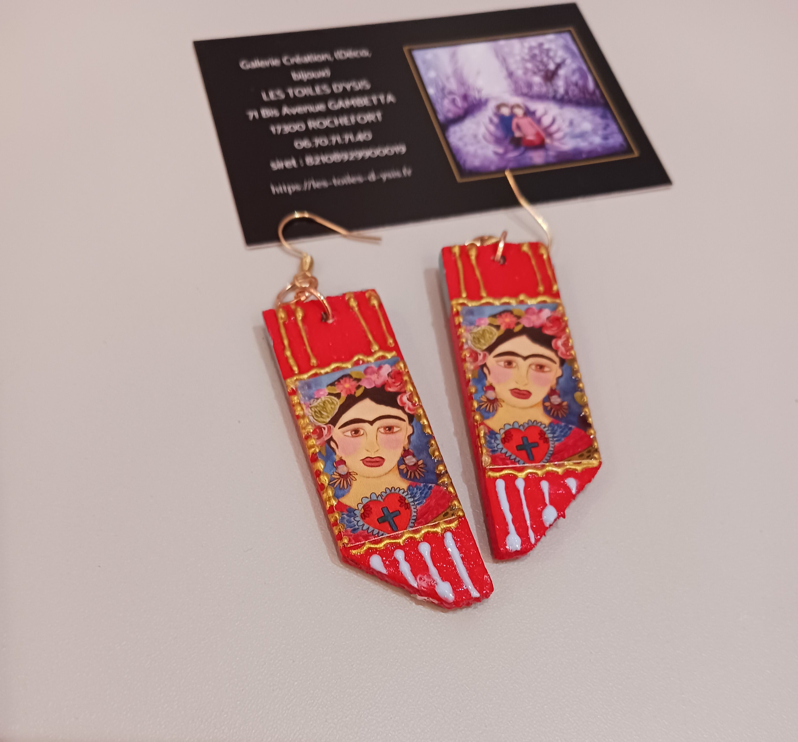 Grandes boucles "Mélancolie de Frida"