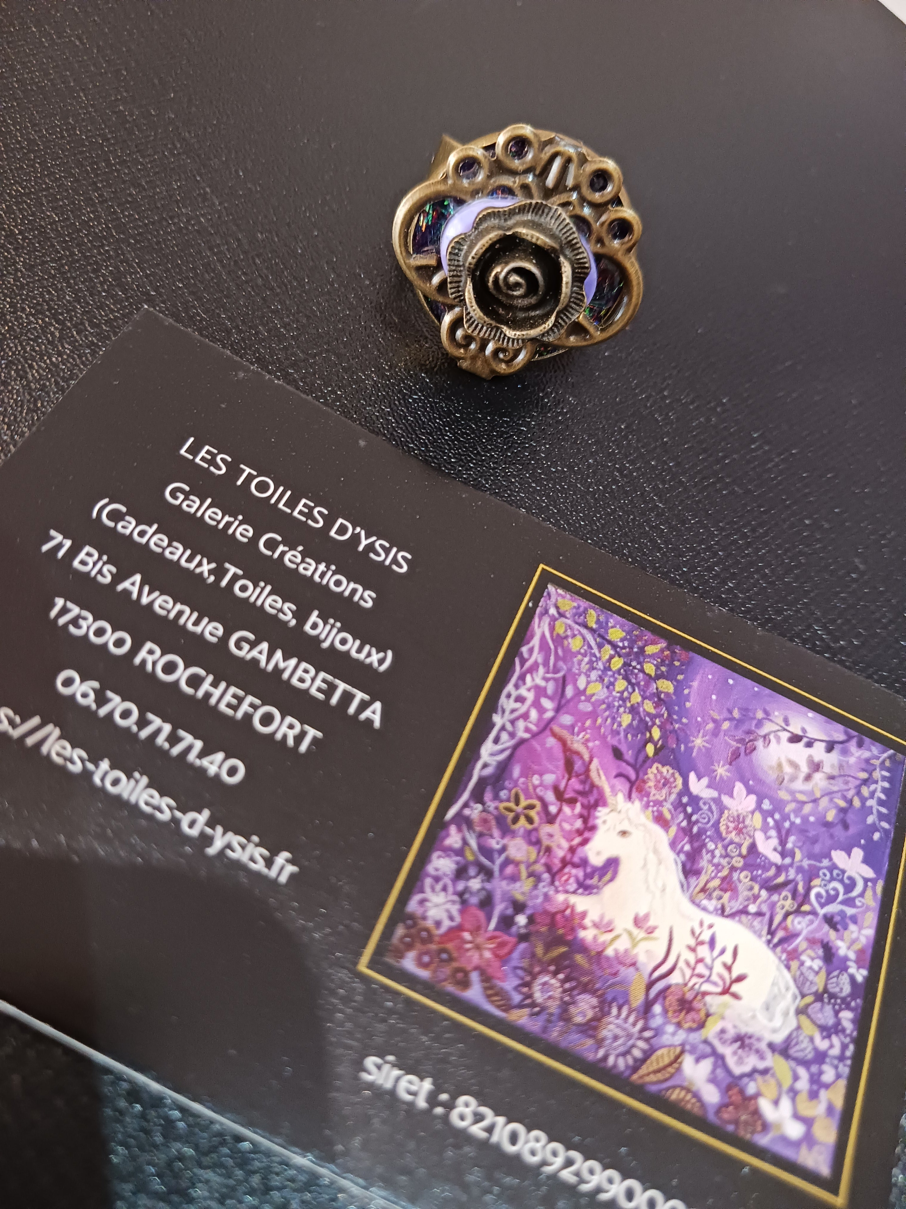 Bague Style ancien mauve