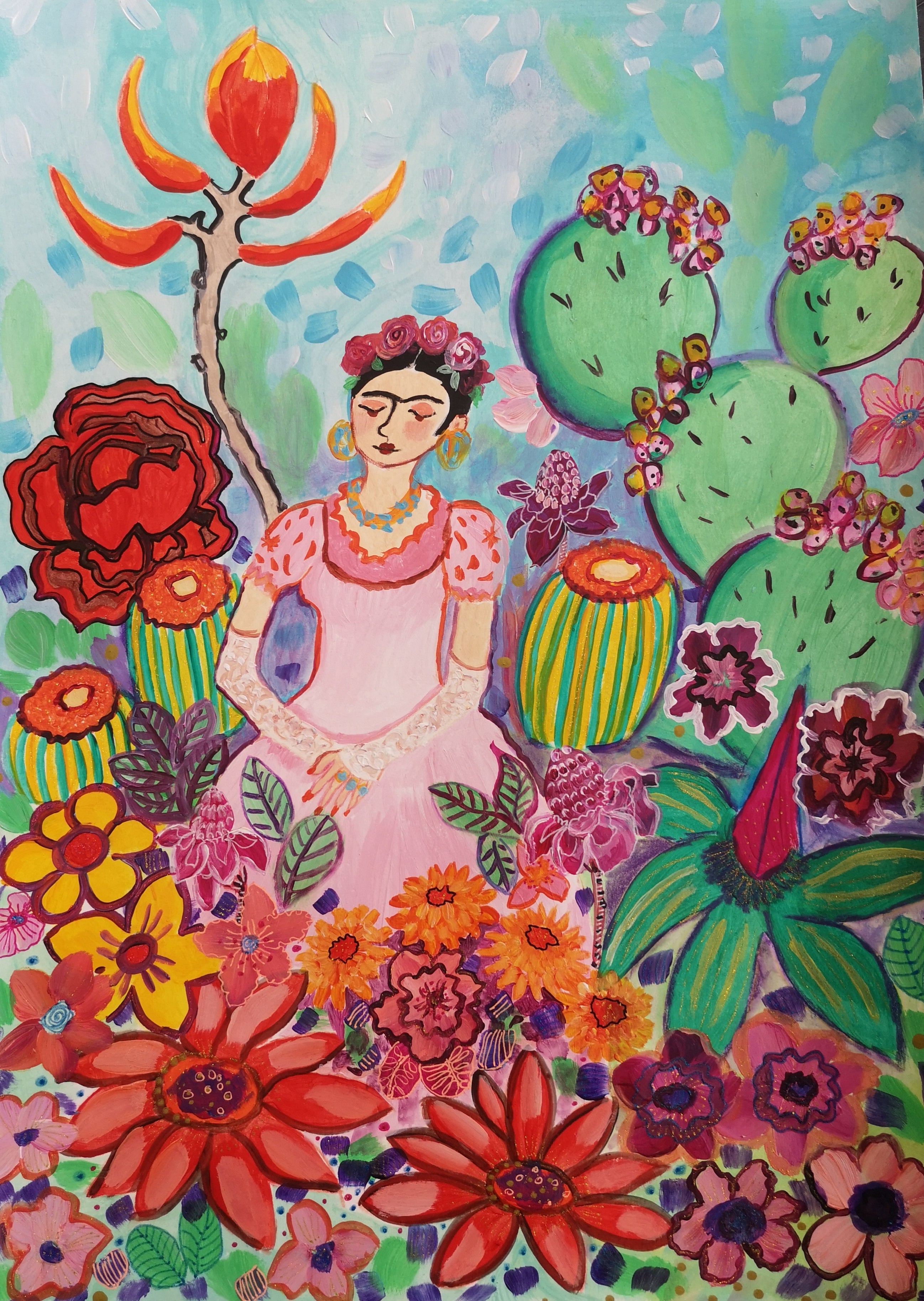 Frida et les fleurs