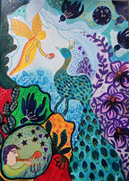 Boucle Musicien et l'oiseau rouge