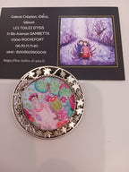 Broche Frida et les fleurs