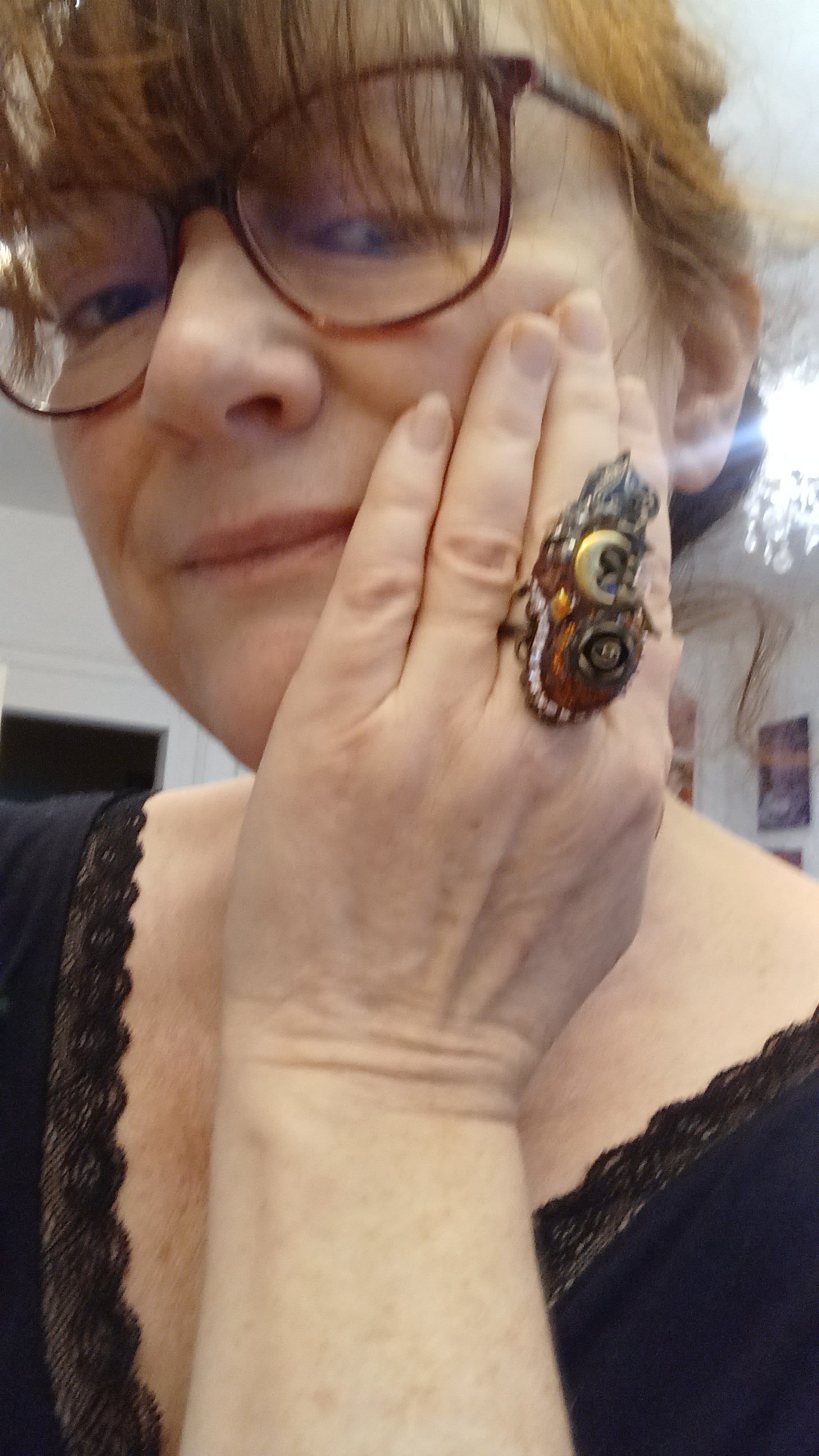 Bague "rose de bronze"