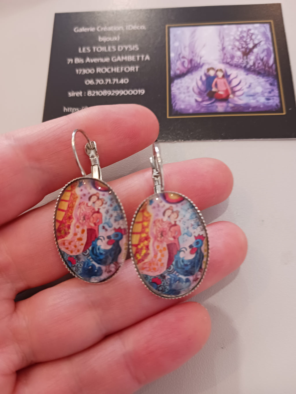 Boucles "Ton cœur dans le mien Bella"