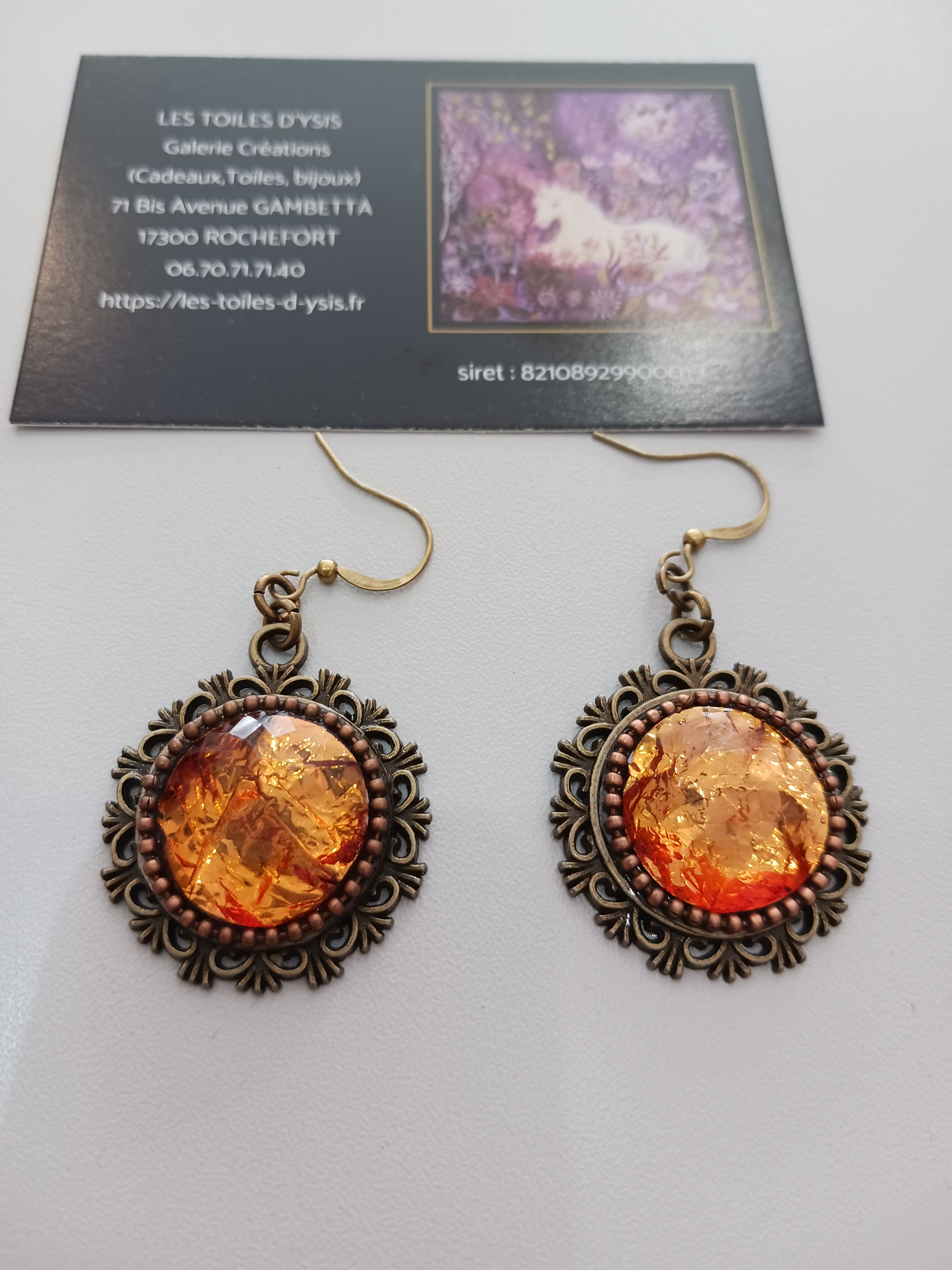 Boucles couleur citrouille