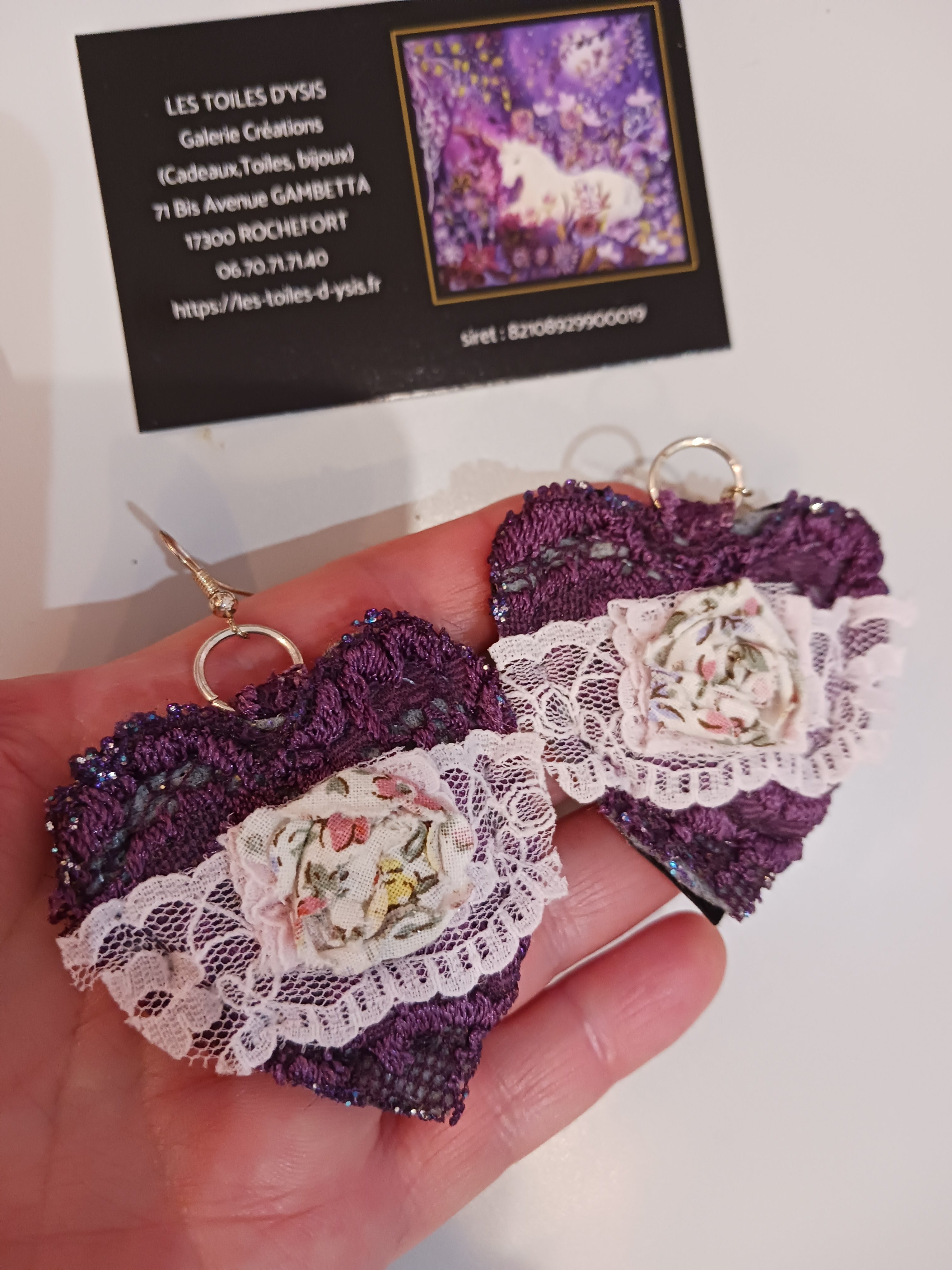 Boucles Cœur de dentelle