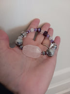 Bracelet prune et rose
