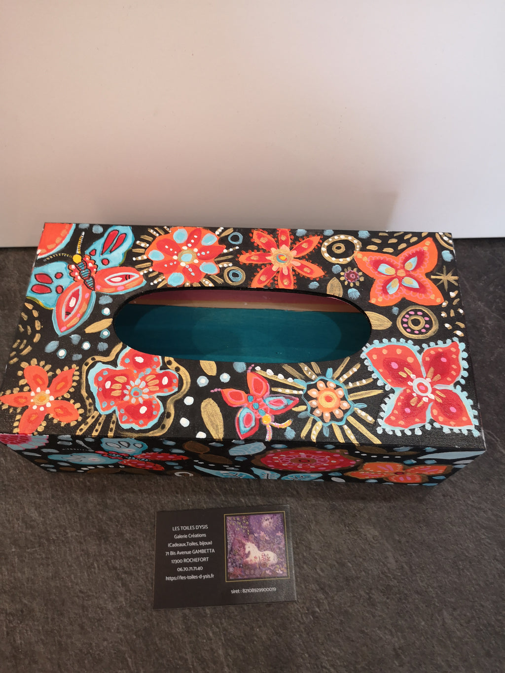 Folkart fleurs et papillons