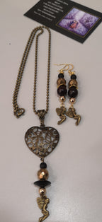 Parure bronze cœur de fée