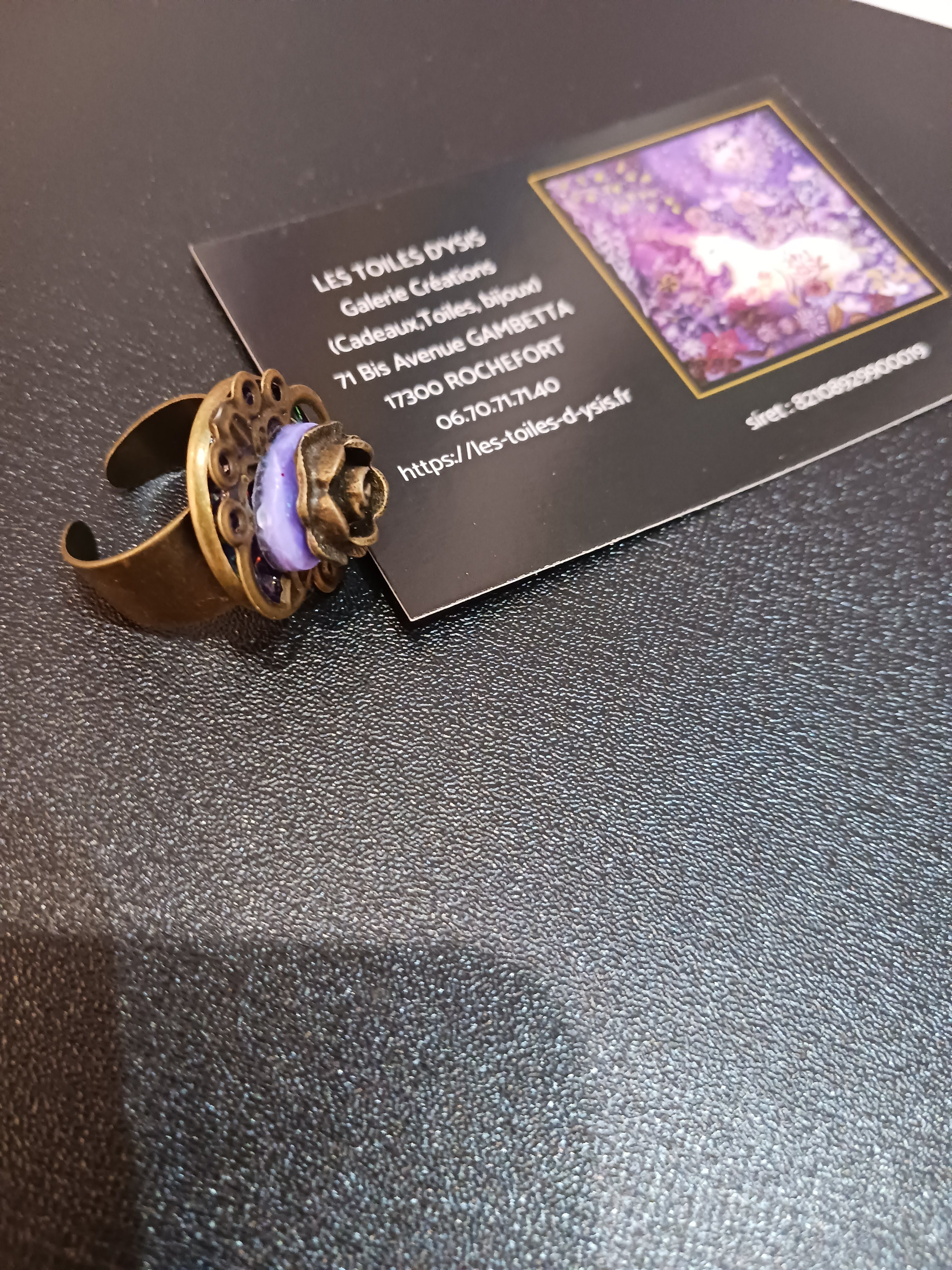 Bague Style ancien mauve