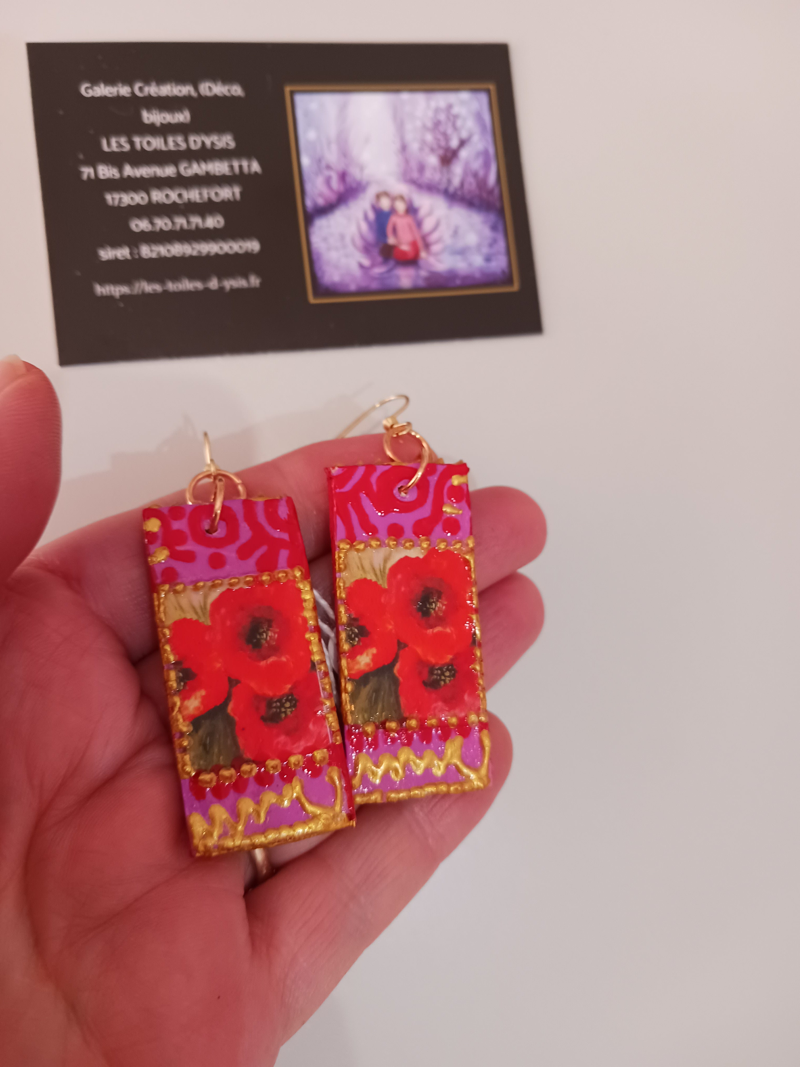 Boucles Coquelicots