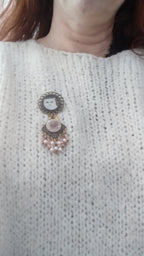 Broche Chat comète