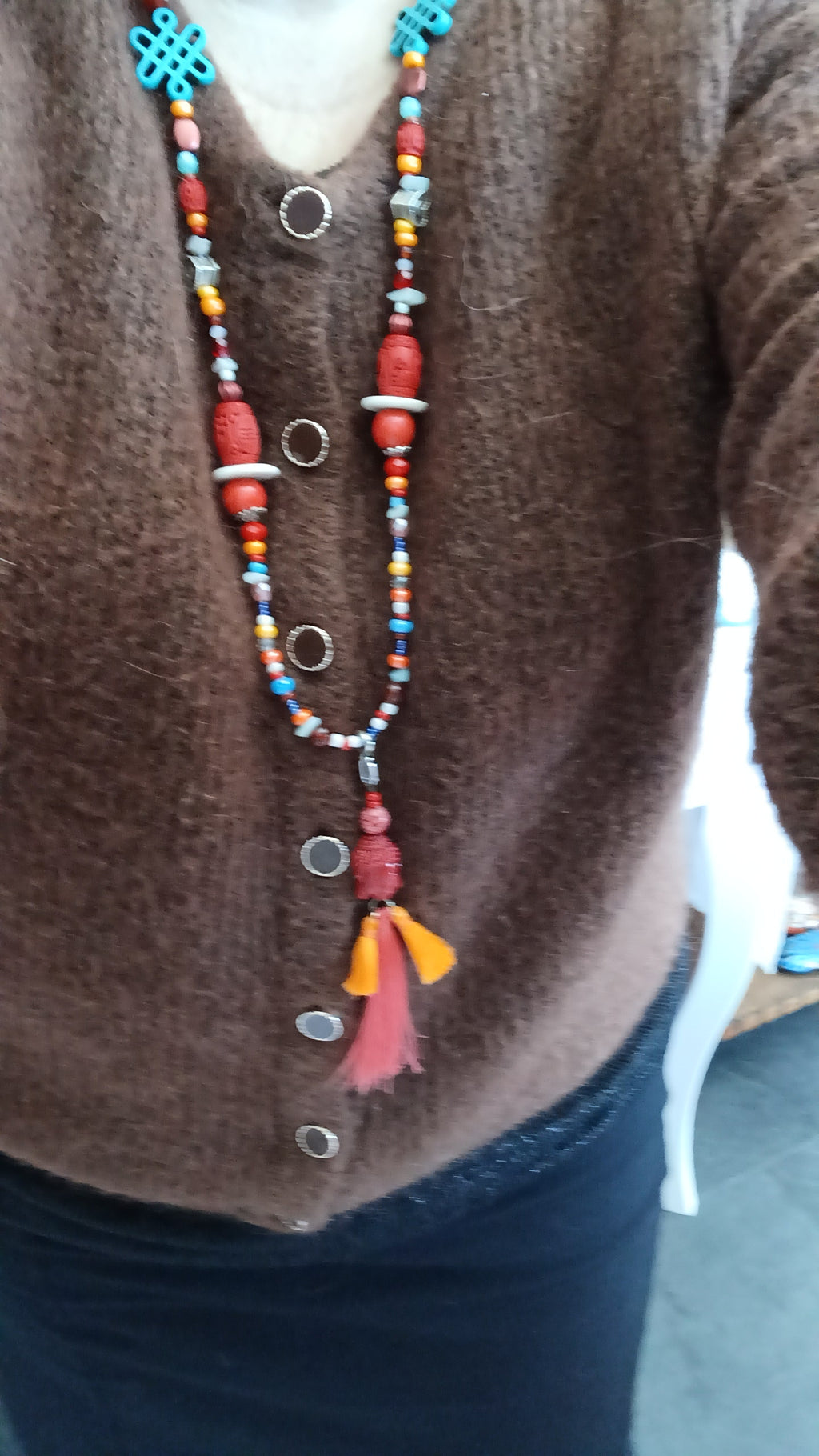 Long collier Boho zen