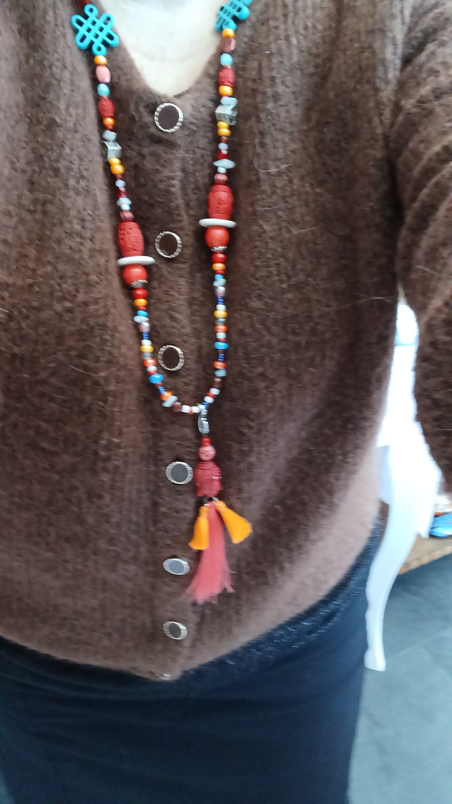 Long collier Boho zen