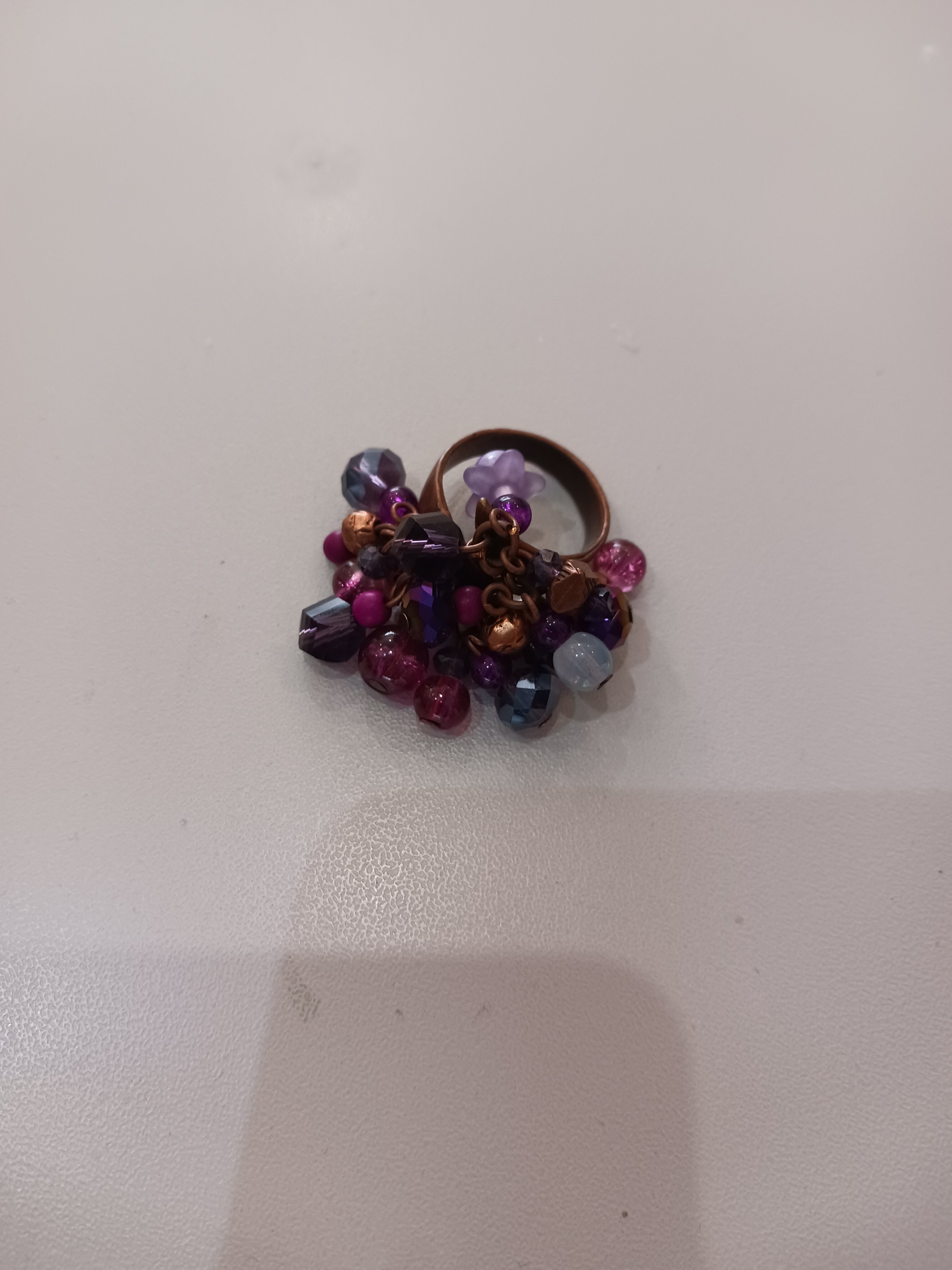 Bague perlée