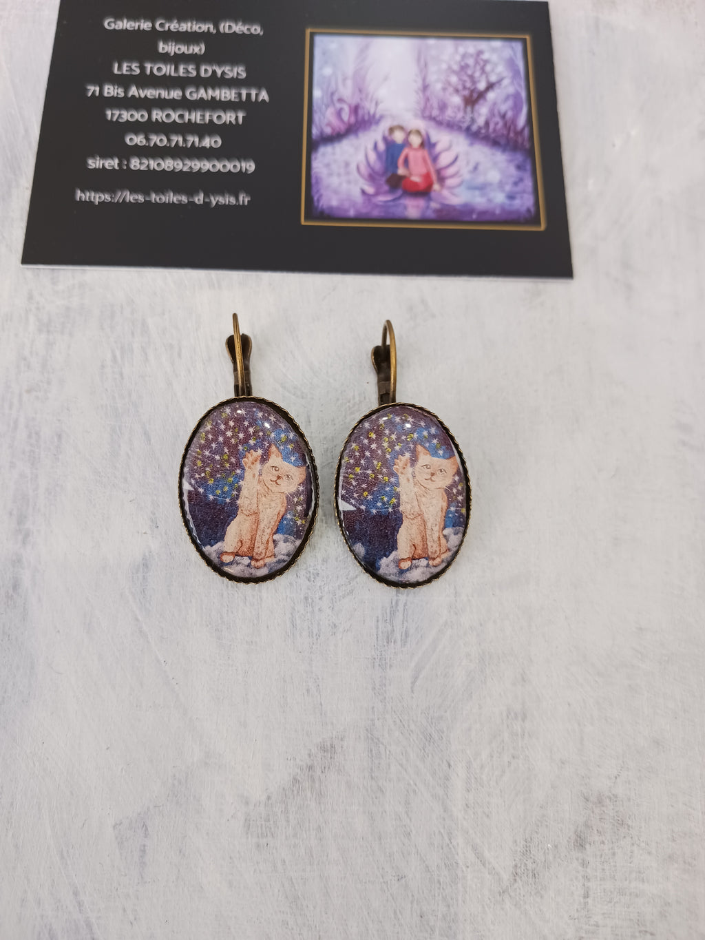boucles chat et étoiles