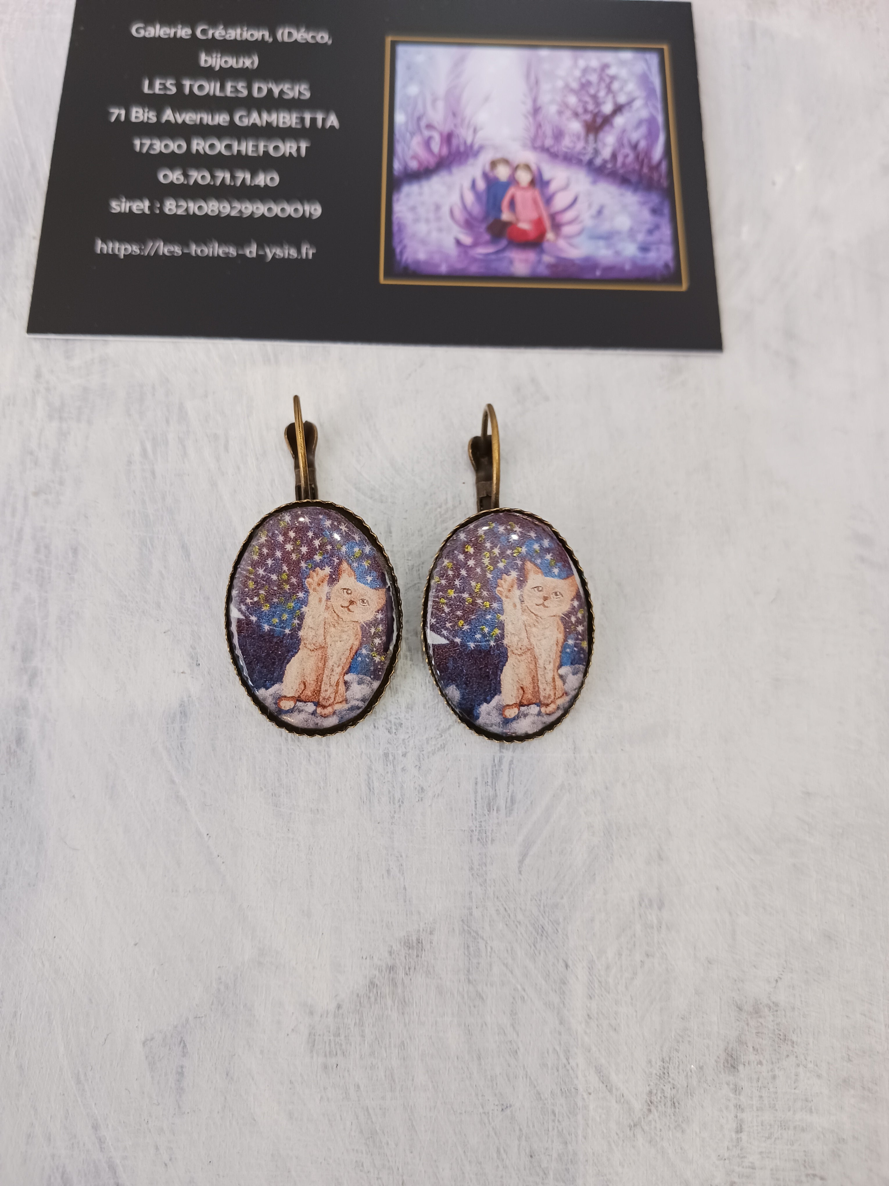 boucles chat et étoiles