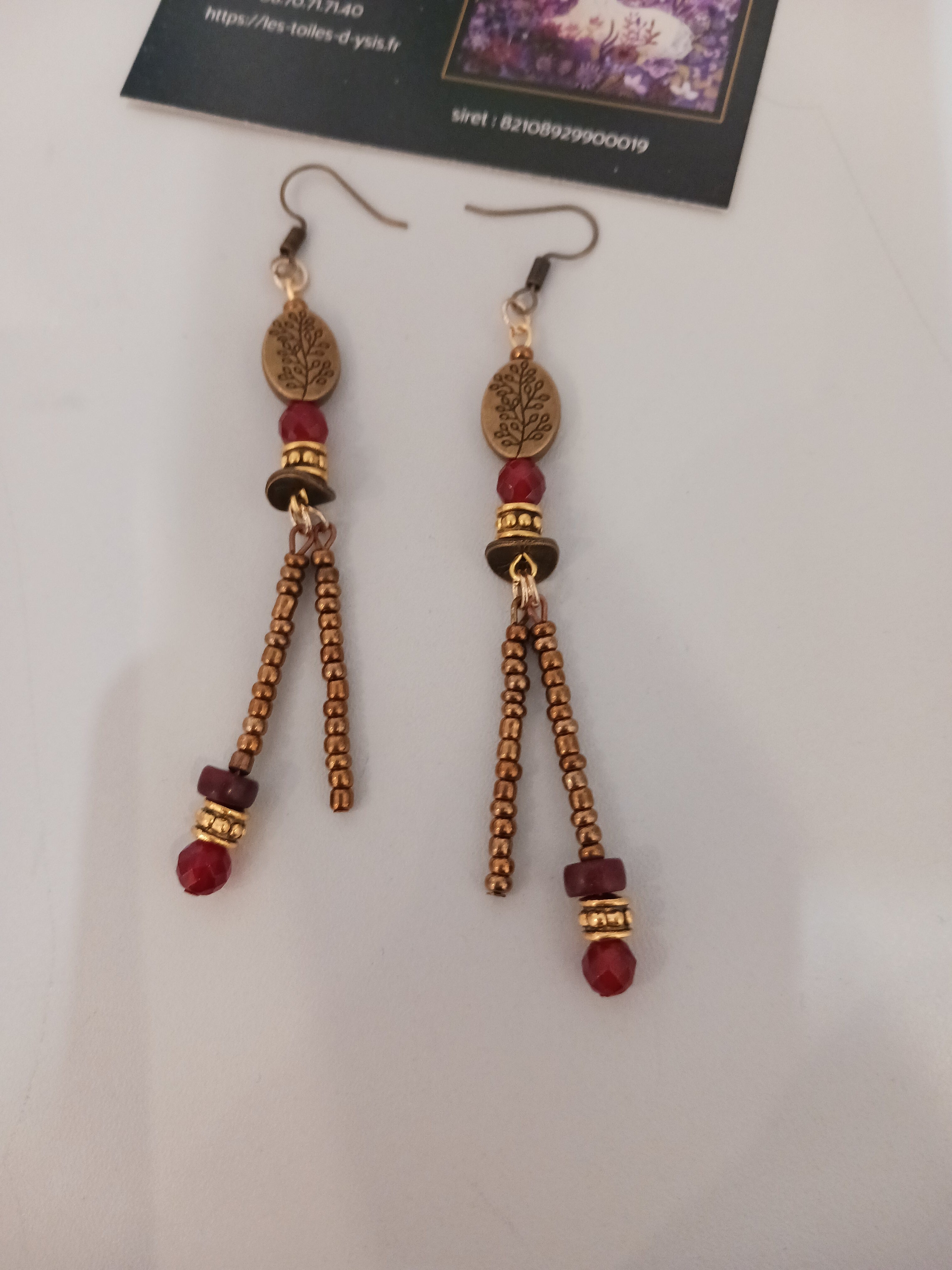 perles buissons cornaline et heishi