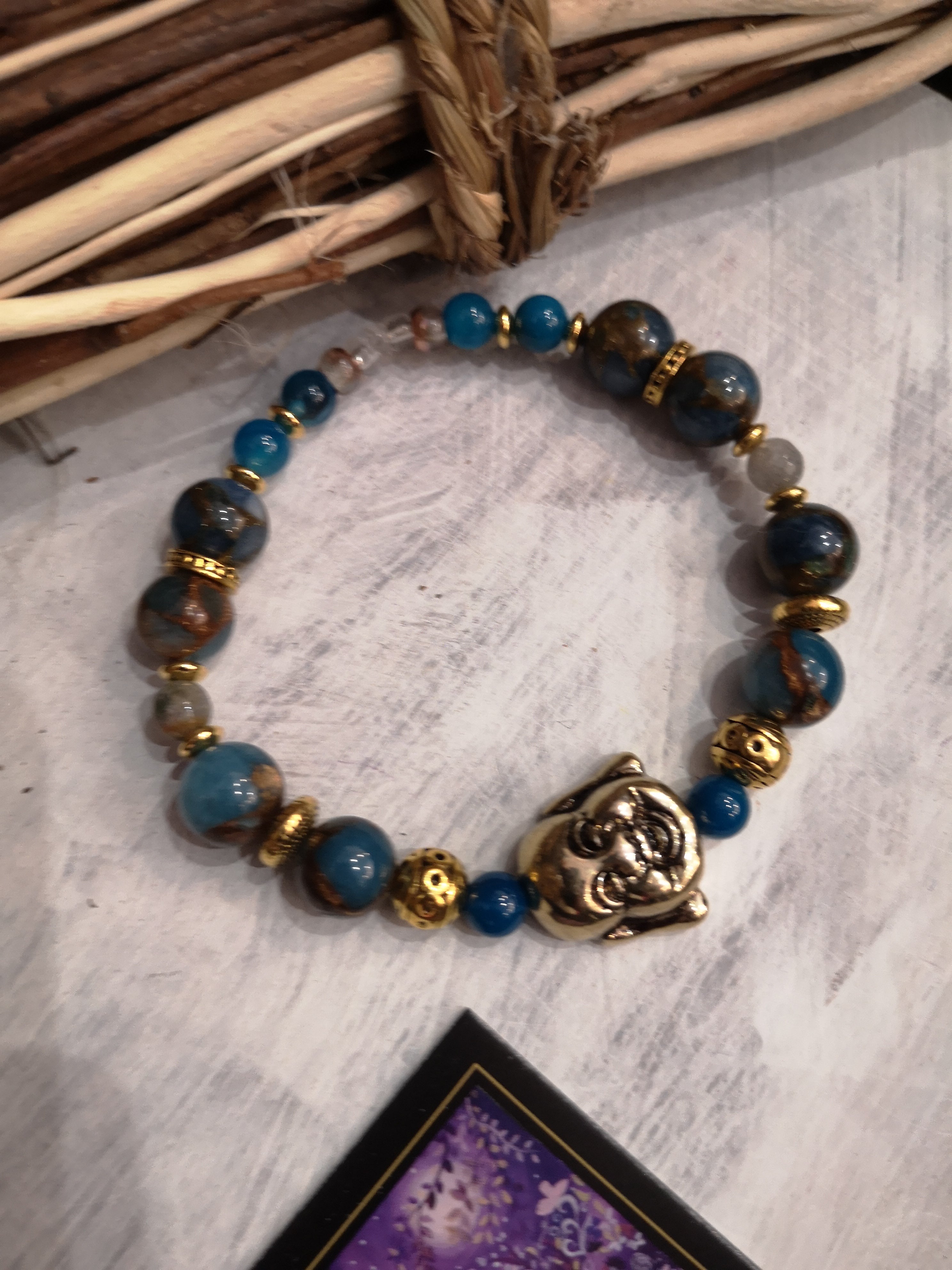 bracelet bleu zen