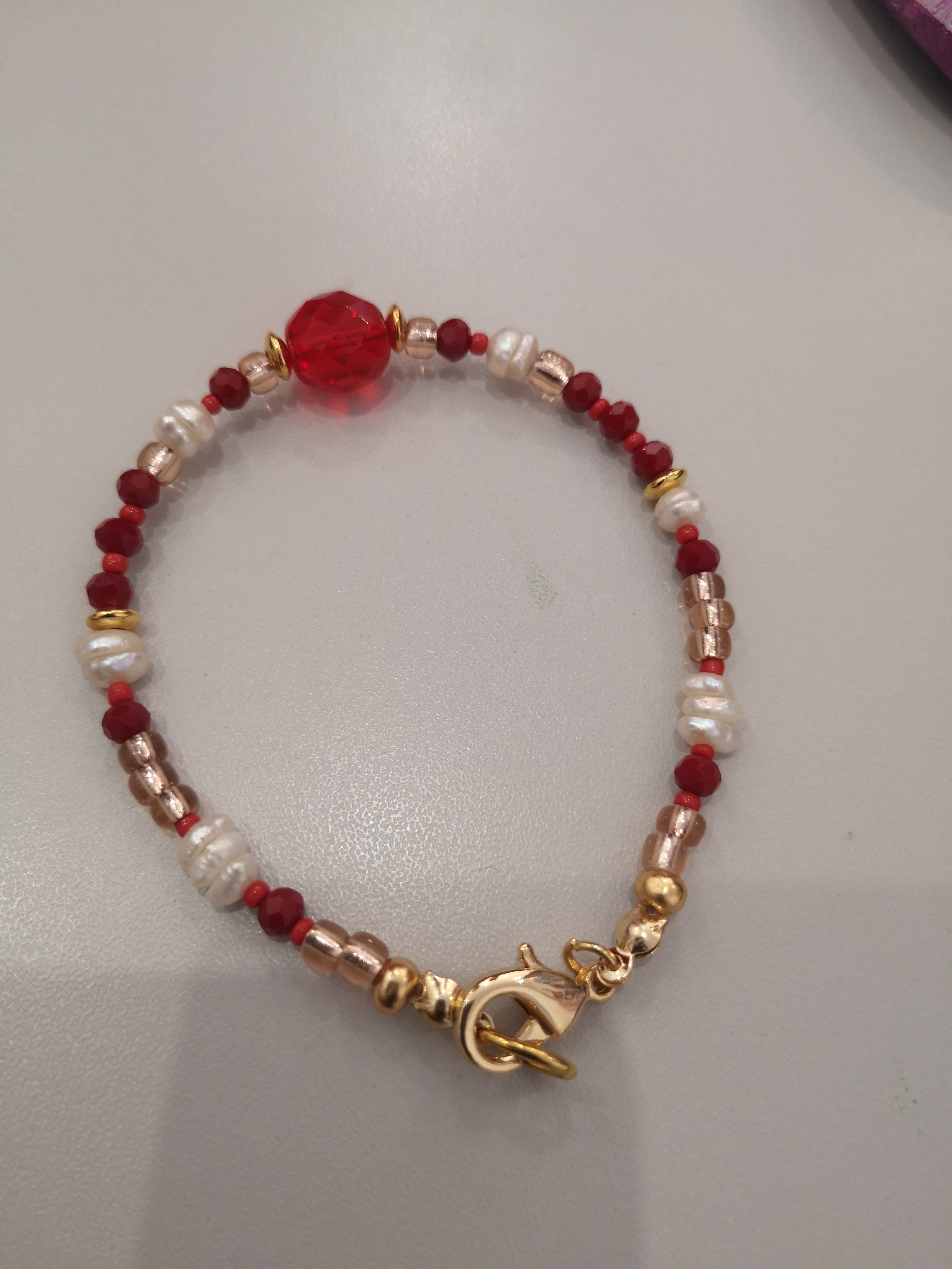 bracelet rocaille et cristal