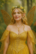 Collier de fée jaune 🌼