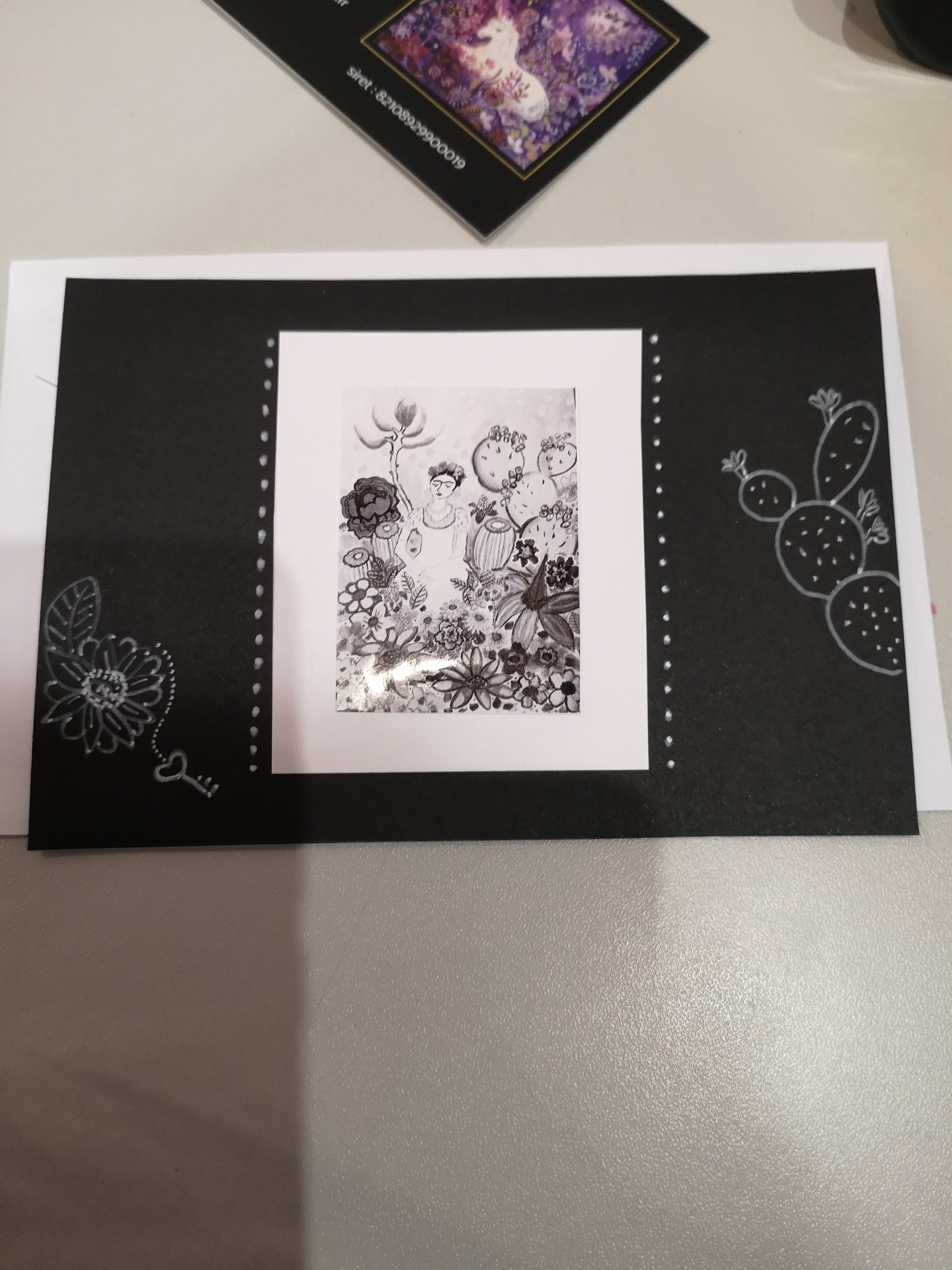 carte noir et blanche