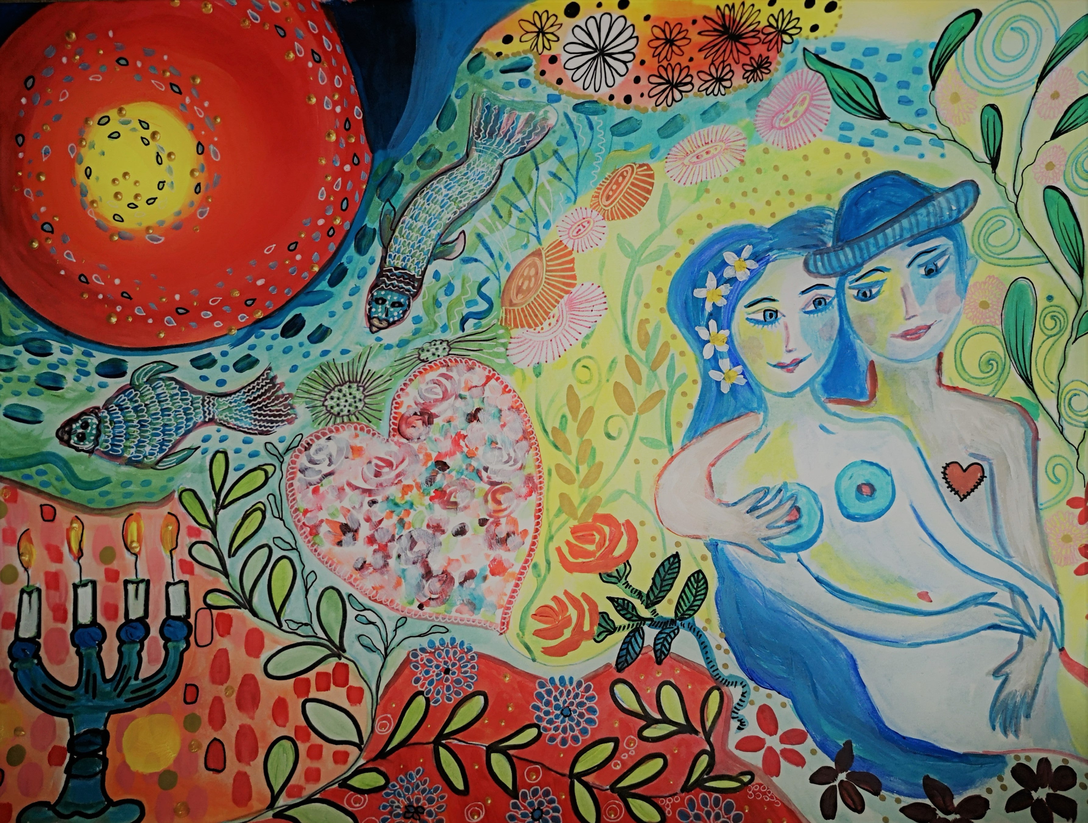 Peinture sur papier My lover boy 