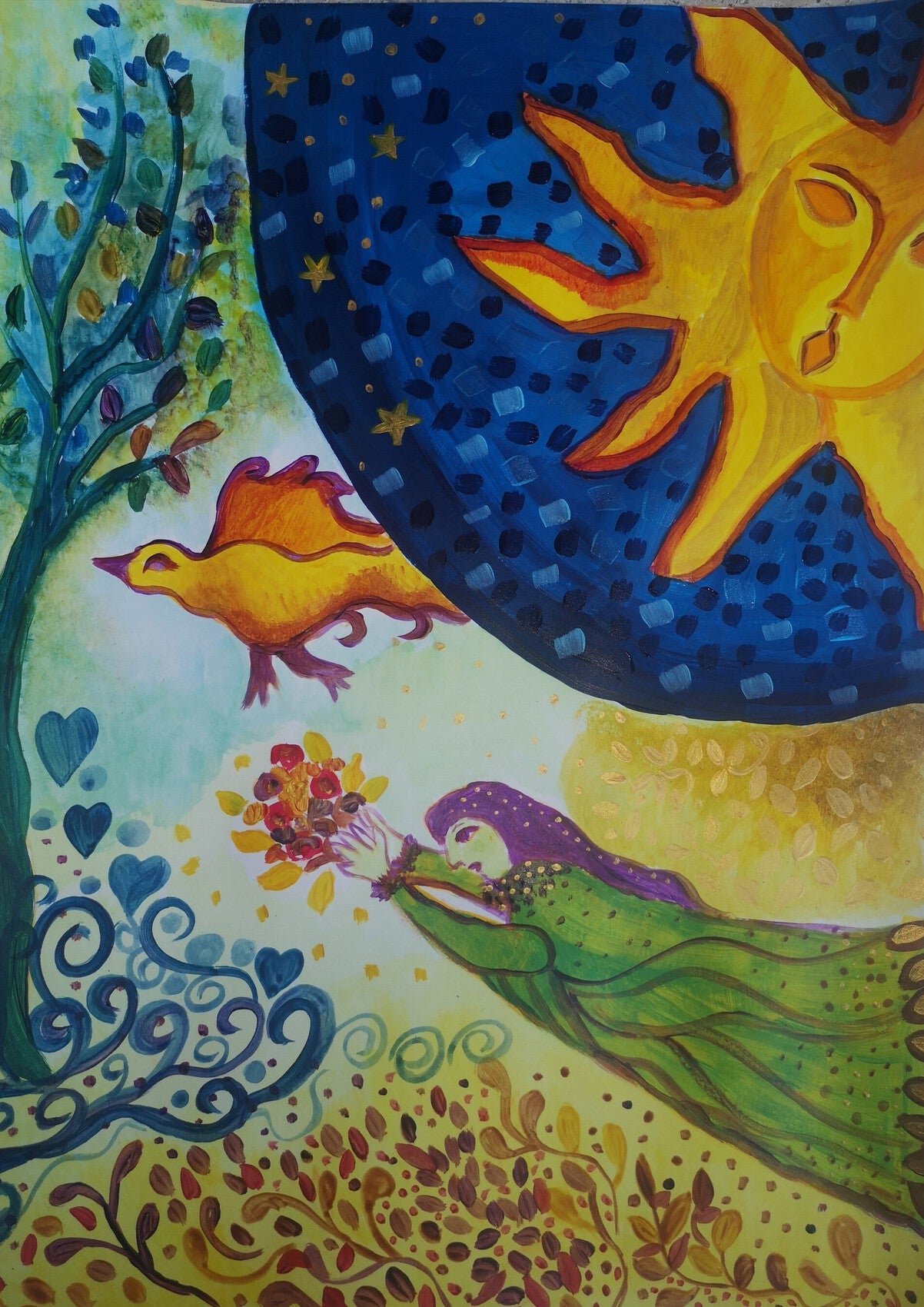 création inspirée de Marc Chagall