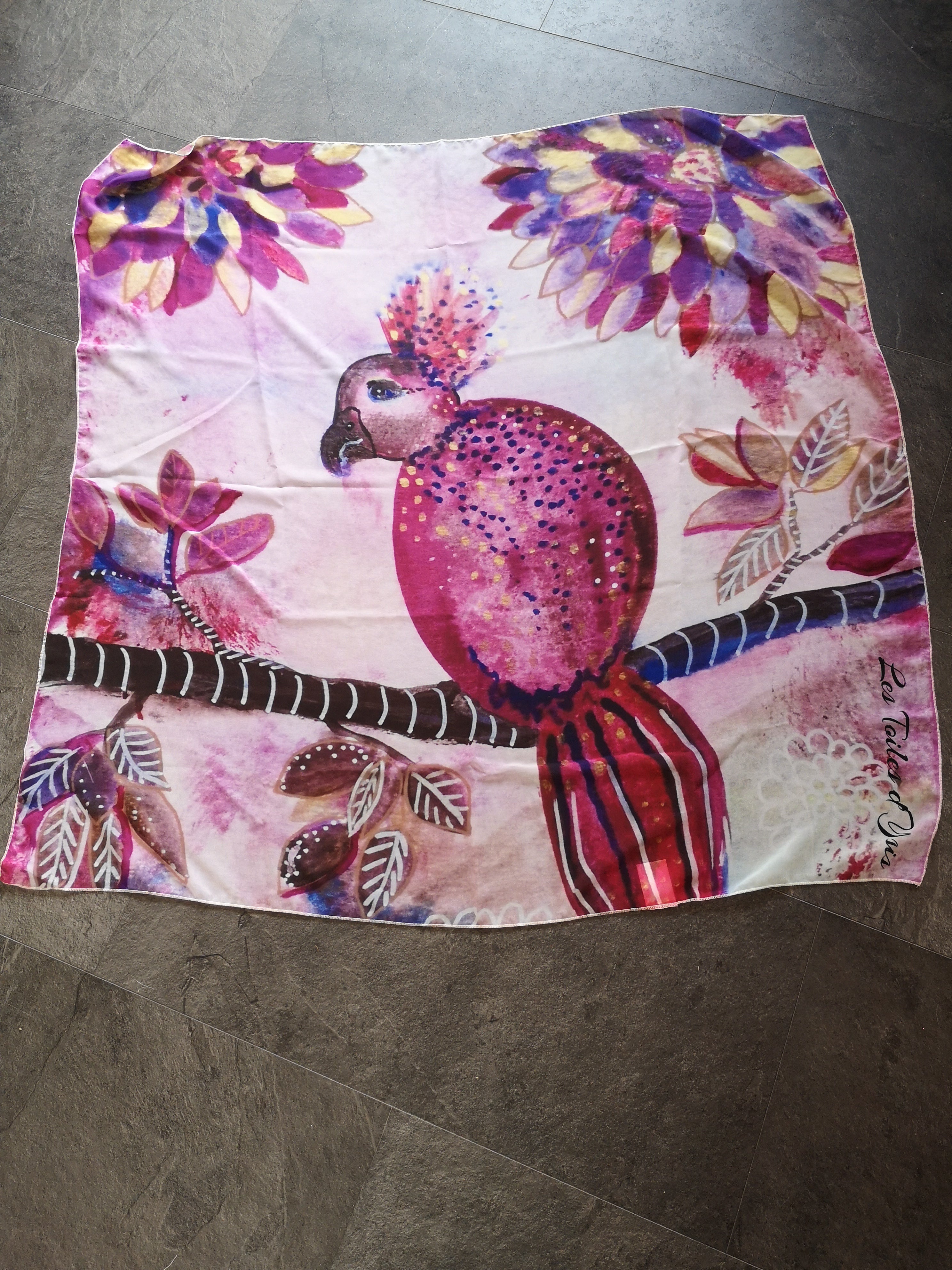 pièce unique foulard rose
