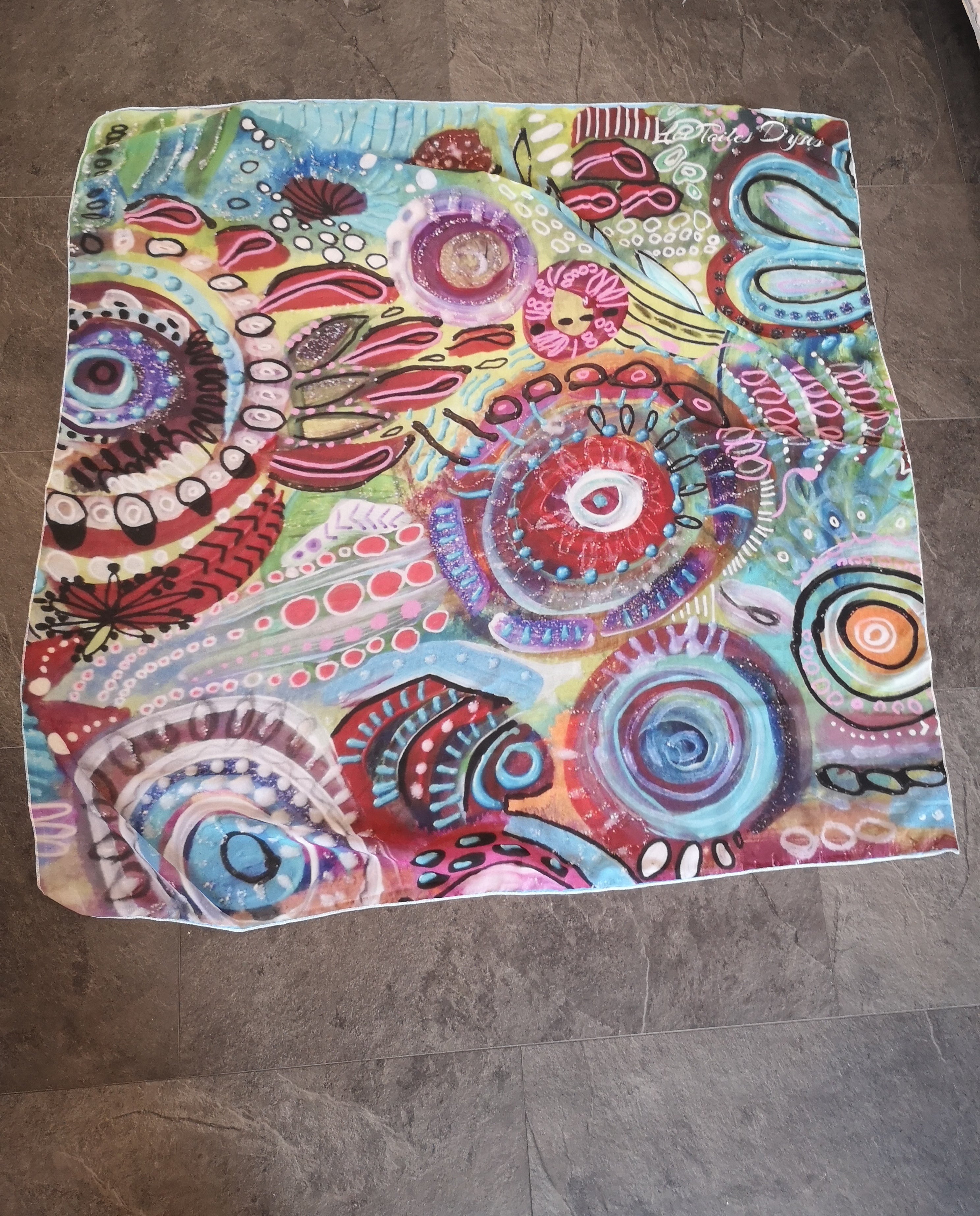 foulard art abstrait