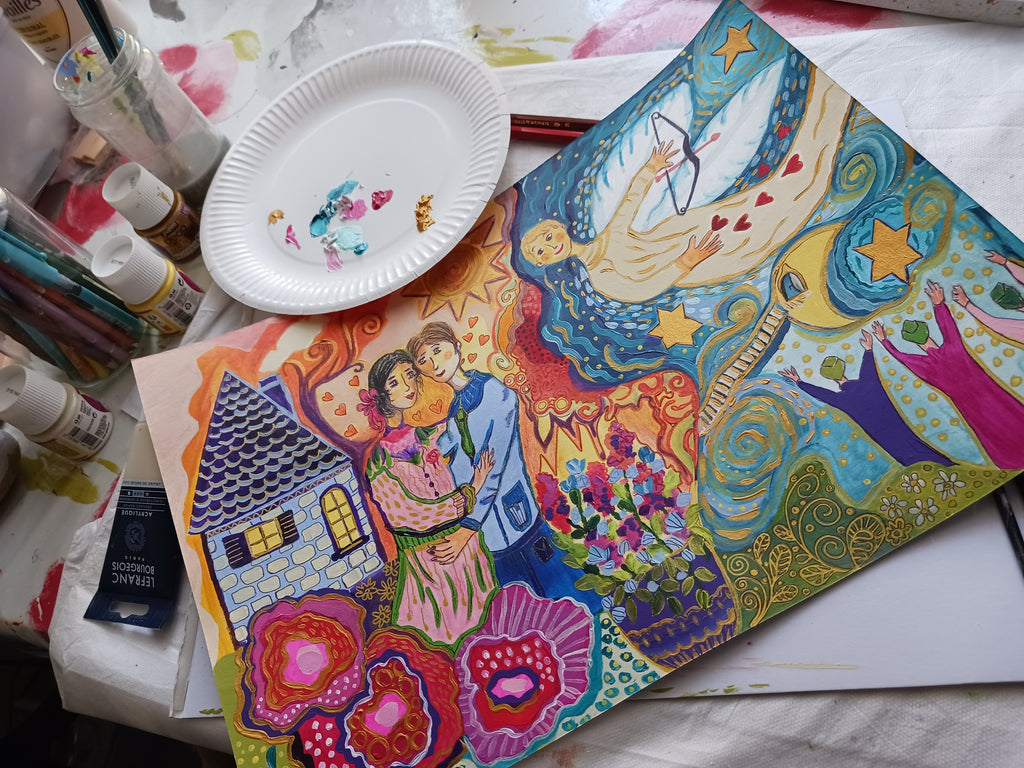 peinture inspiration Chagall