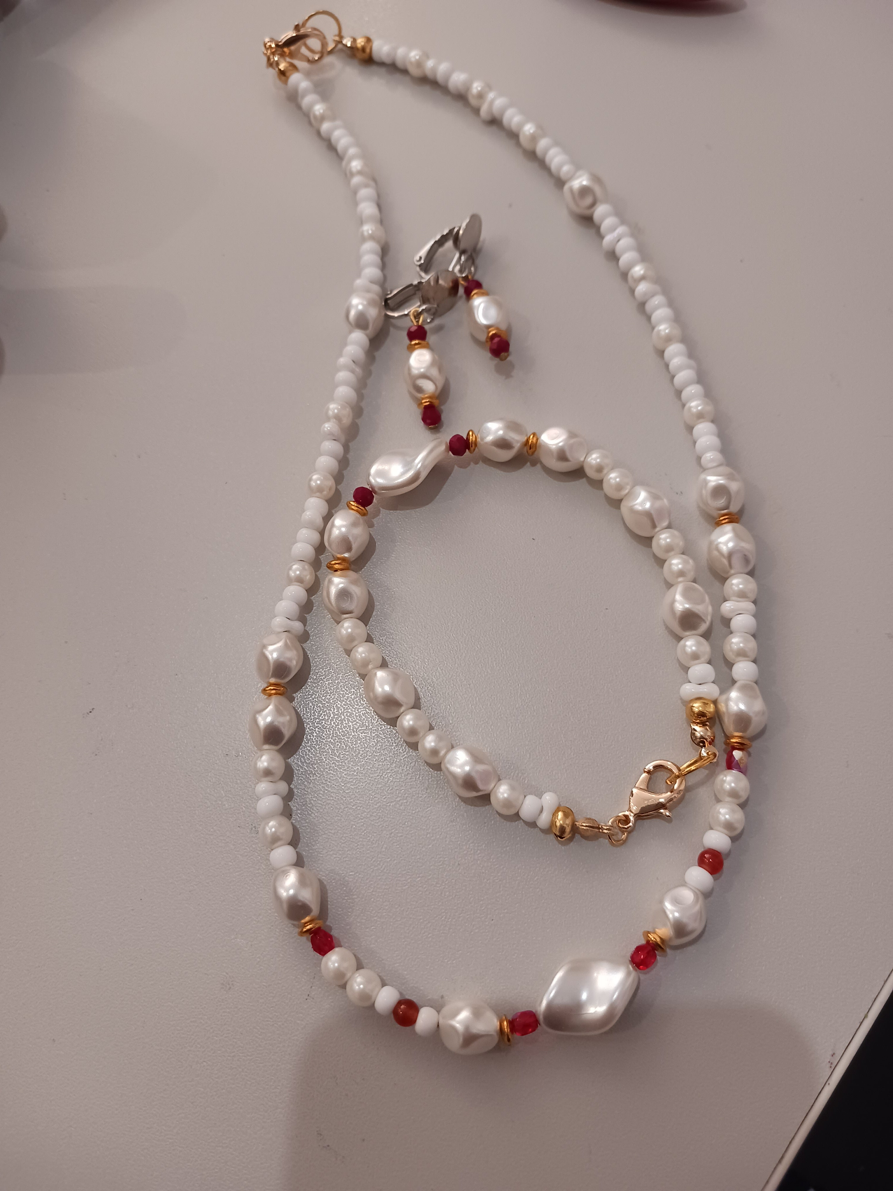 parure bracelet boucles collier