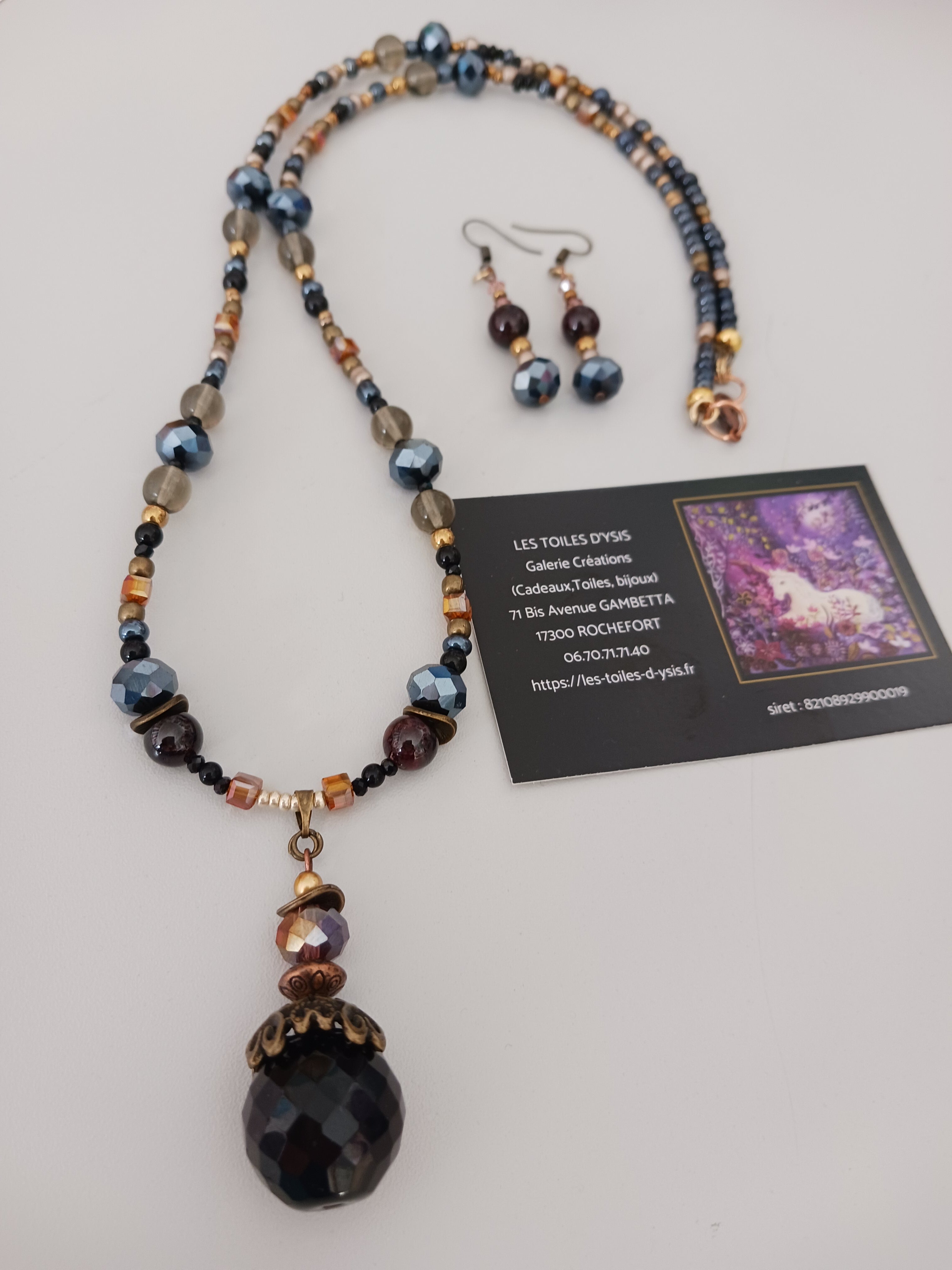 boucles et collier inspiration années 20