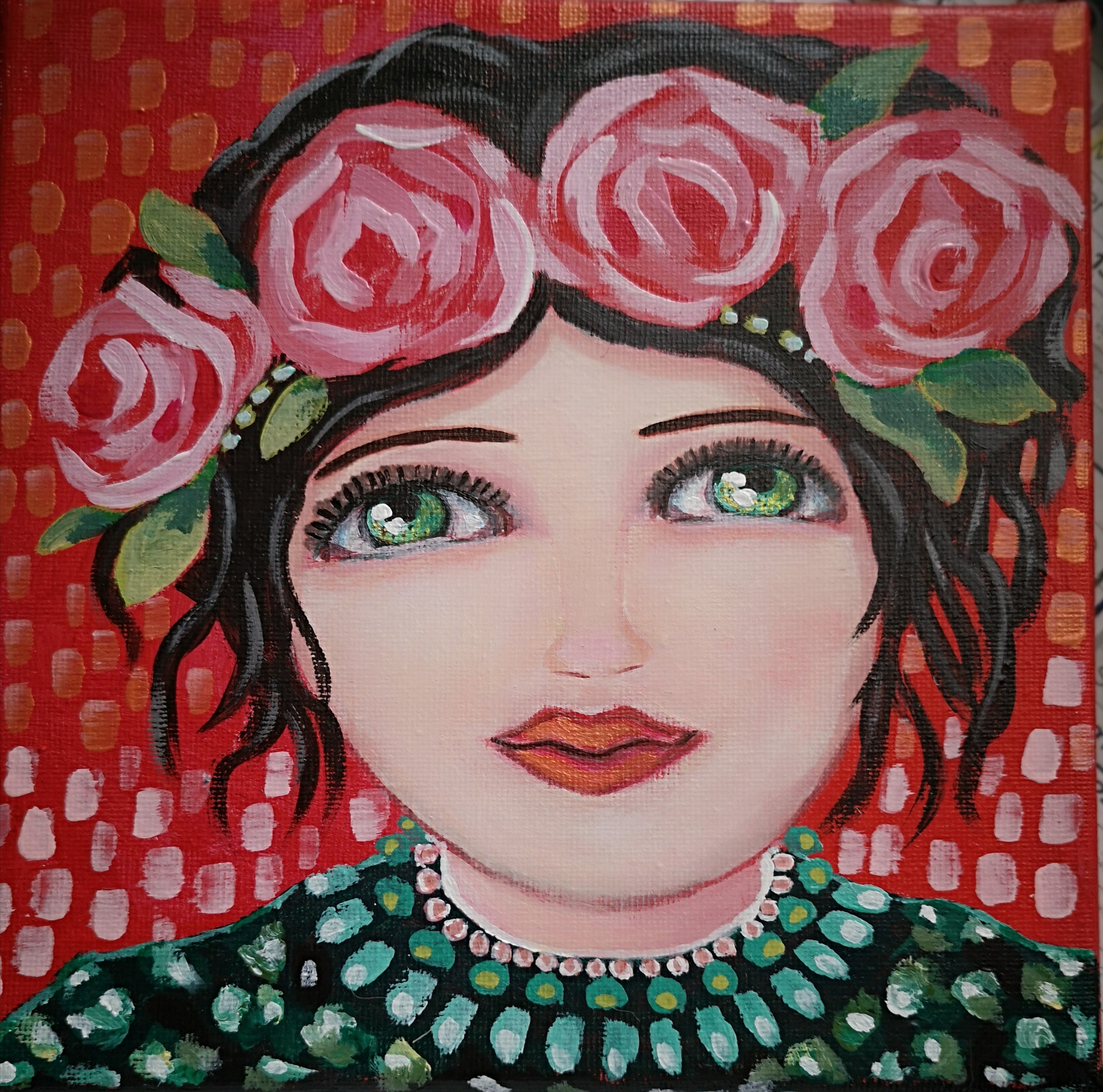 rouge rose et vert