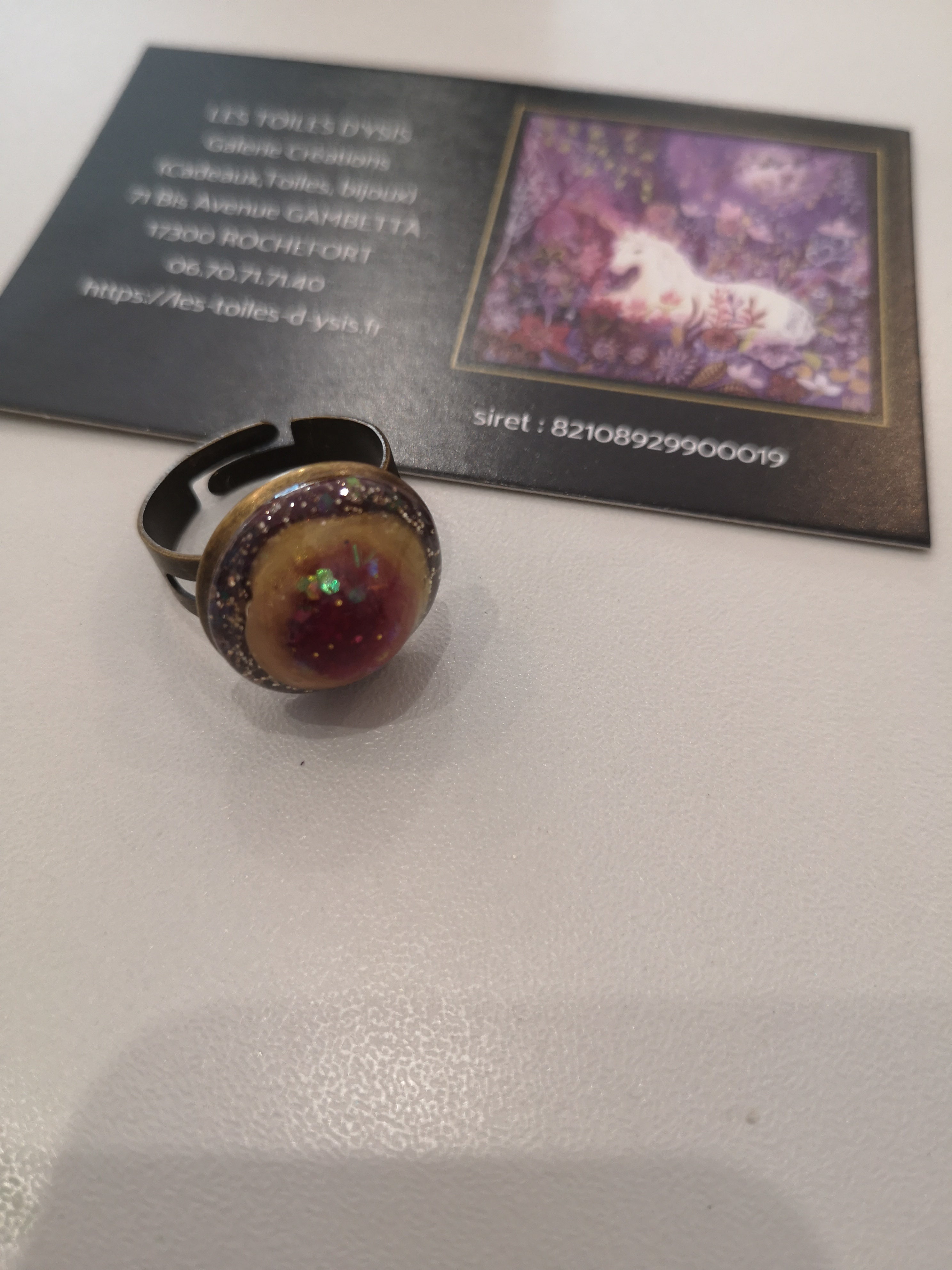 bague résine 