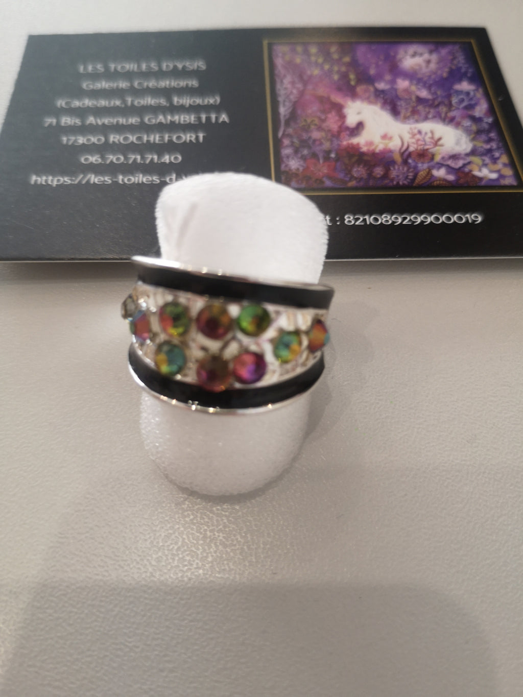 bague multicolore