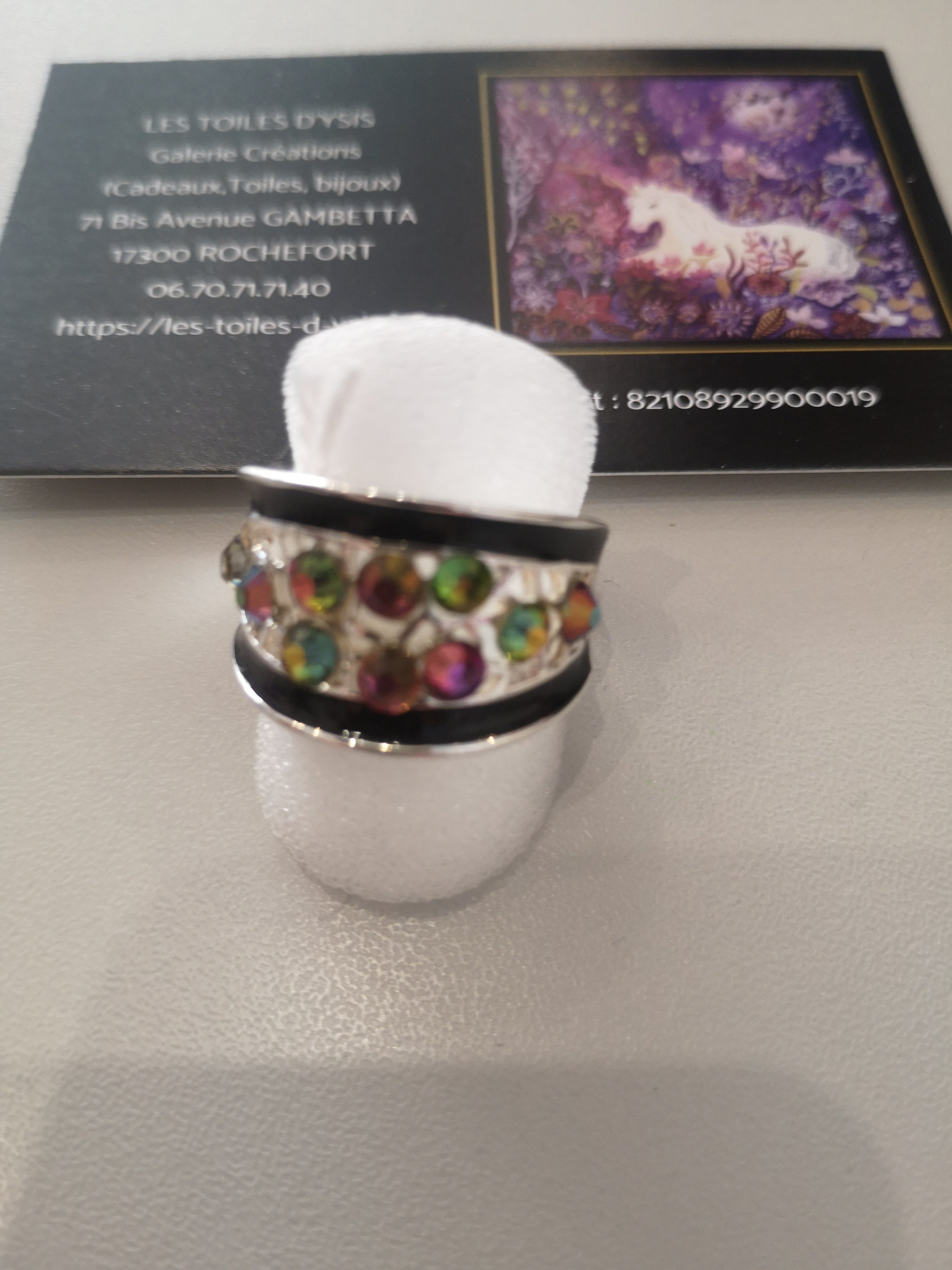 bague multicolore