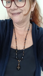 bijoux style ancien noir bronze