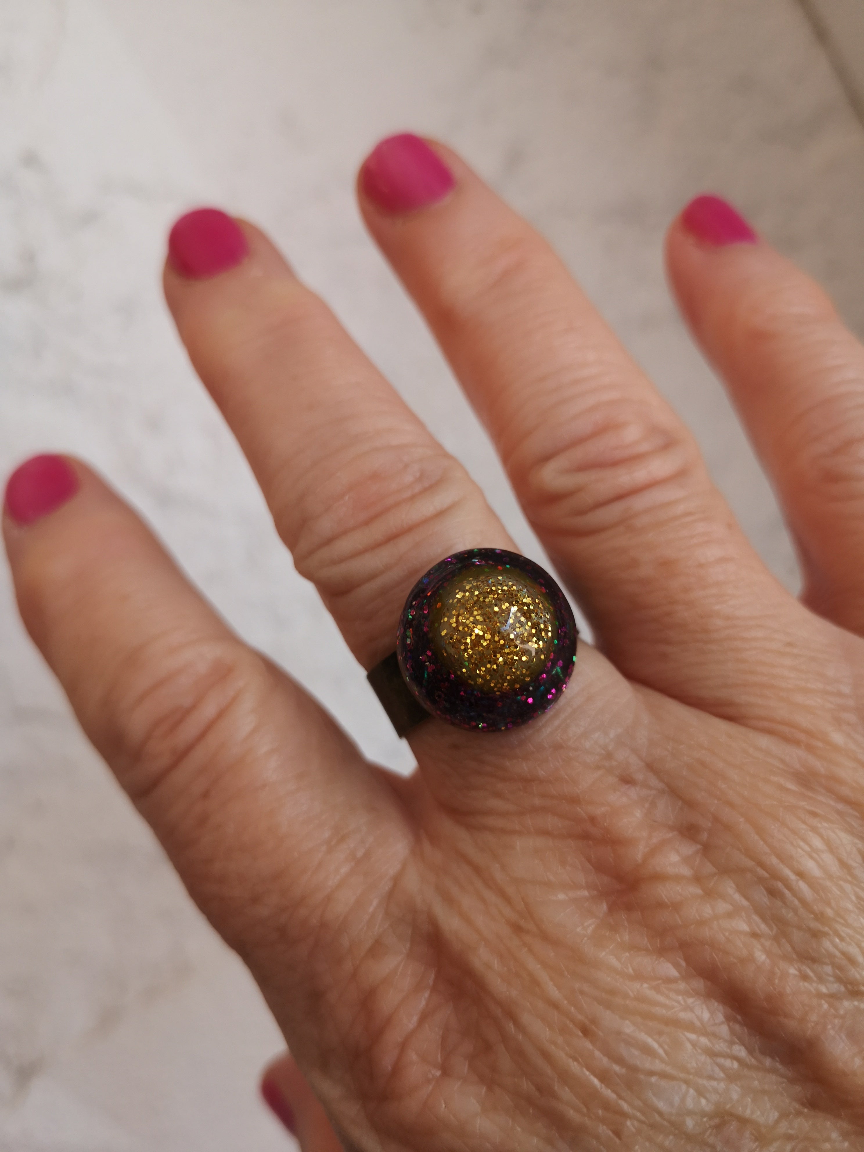 bijoux or et prune