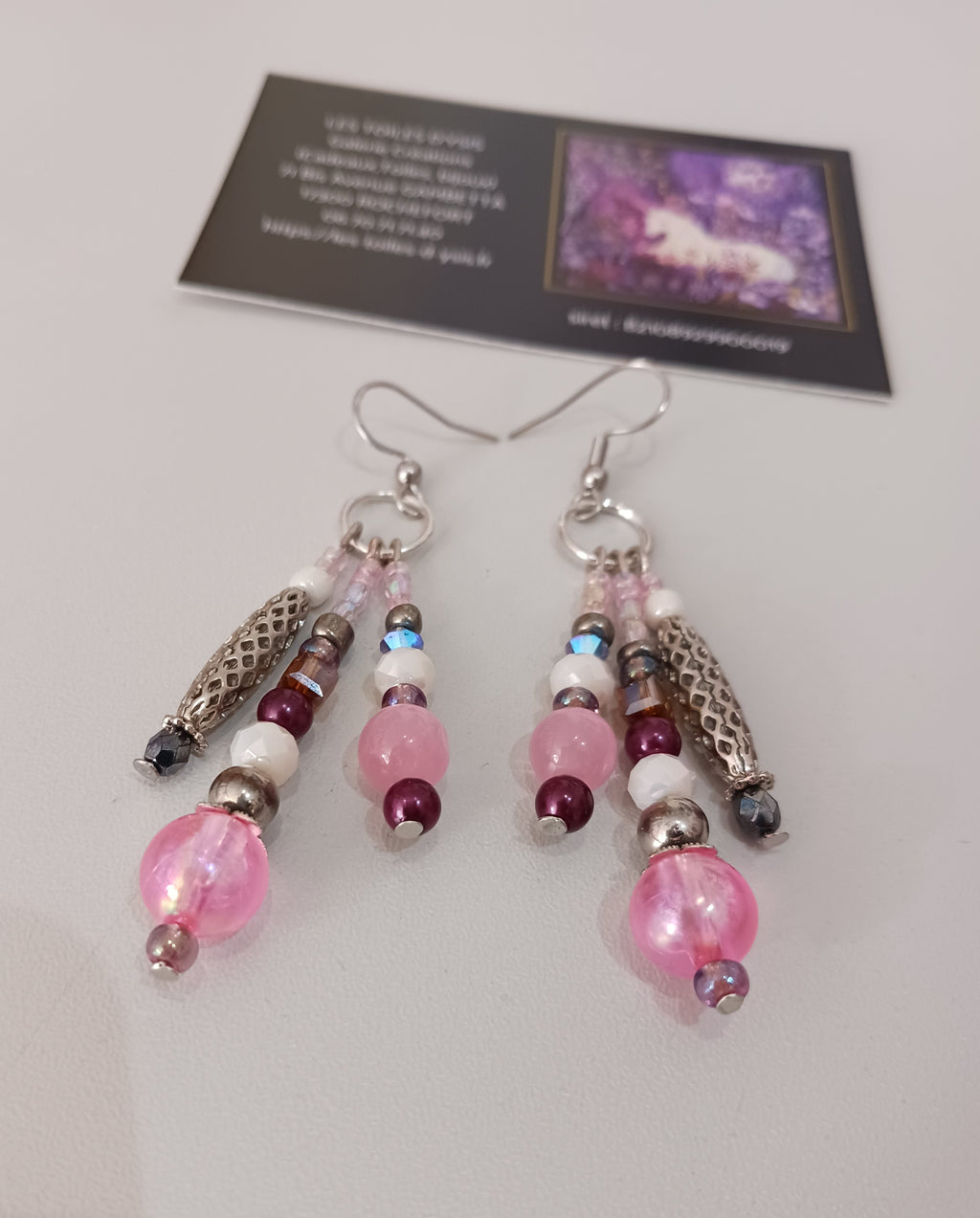 bijou rose gris prune blanc