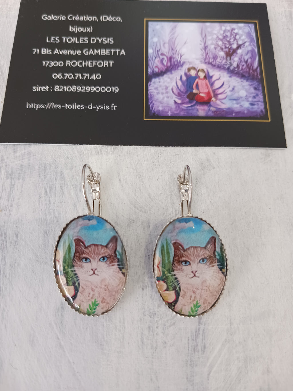 boucles dormeuses chat